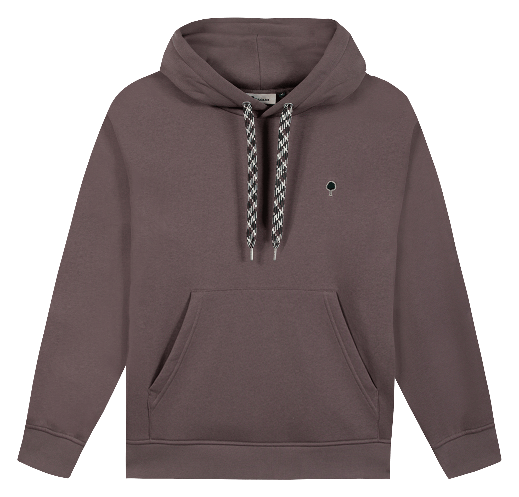 Sweat col capuche en coton mélangé FAGUO Violet