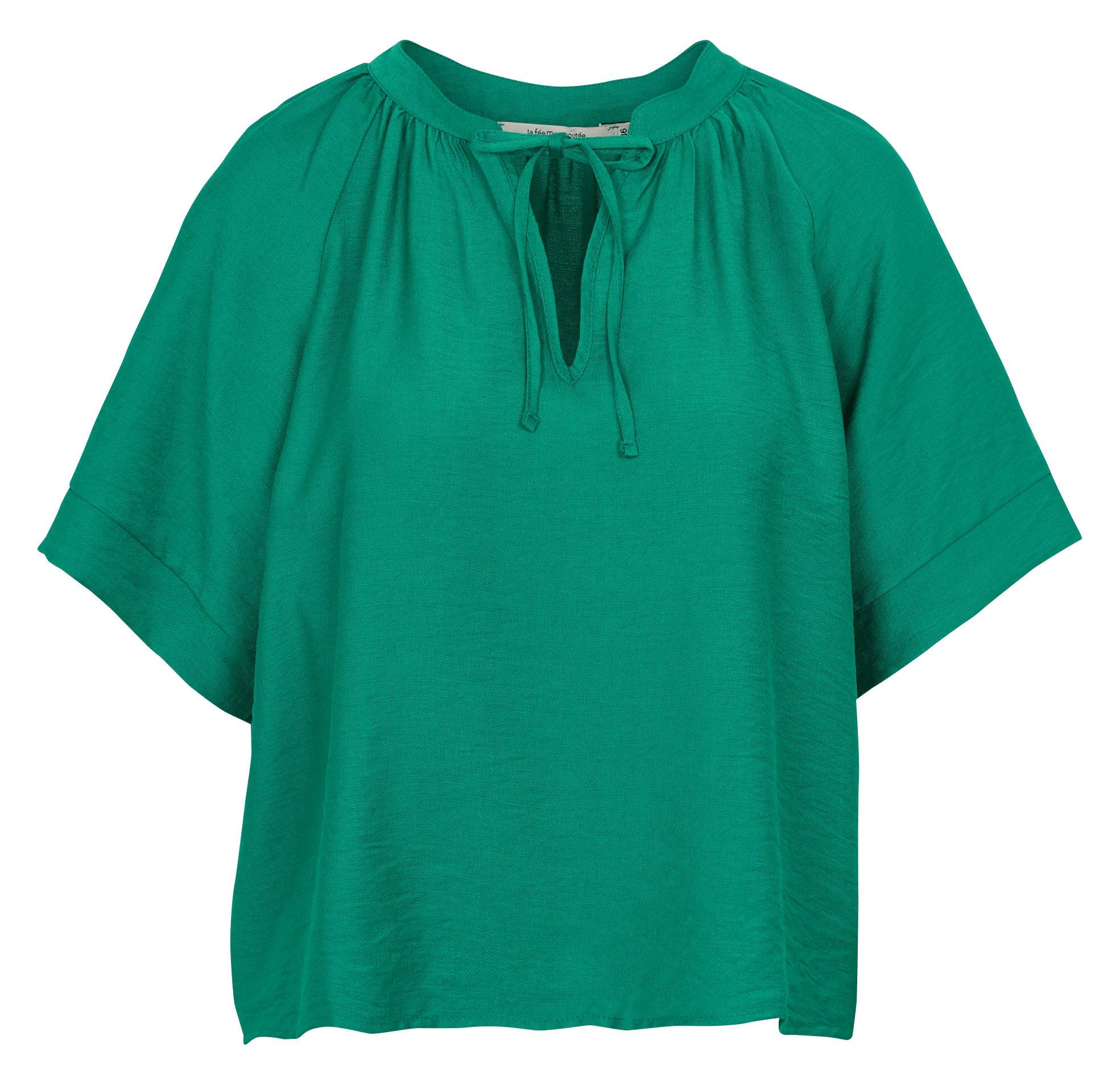 Round-neck top LA FEE MARABOUTEE Green