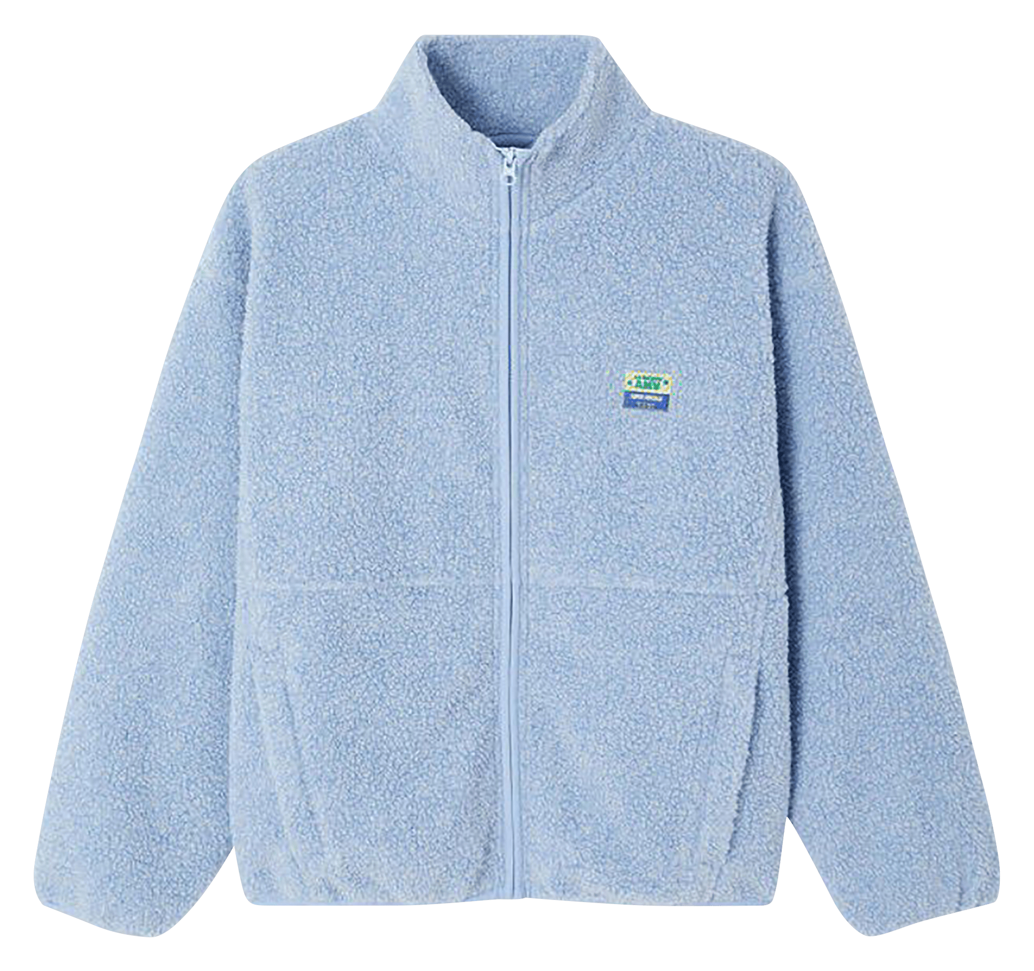 Veste ample zippée à col montant polaire AMERICAN VINTAGE