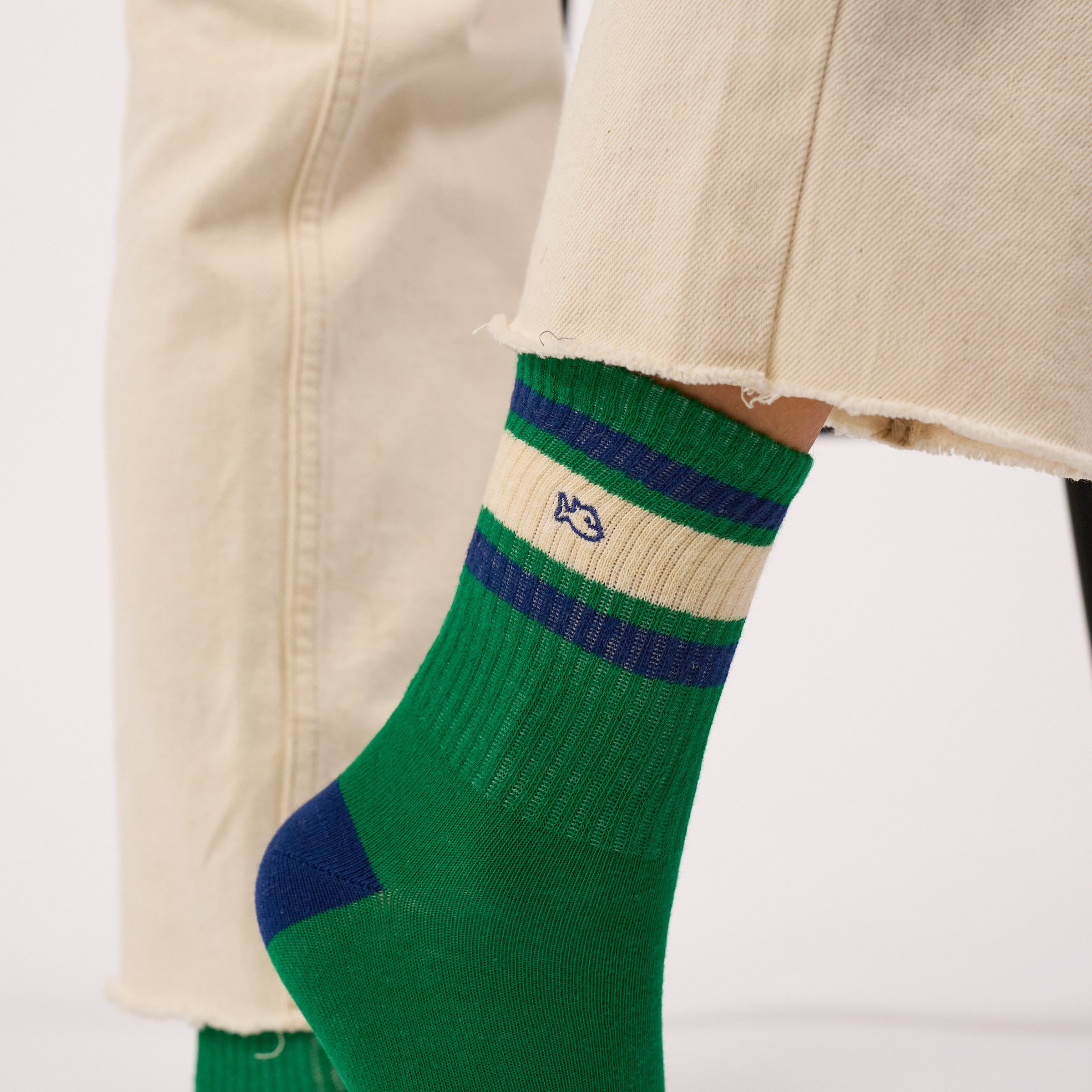 Cotton Tennis Socks BILLYBELT Green