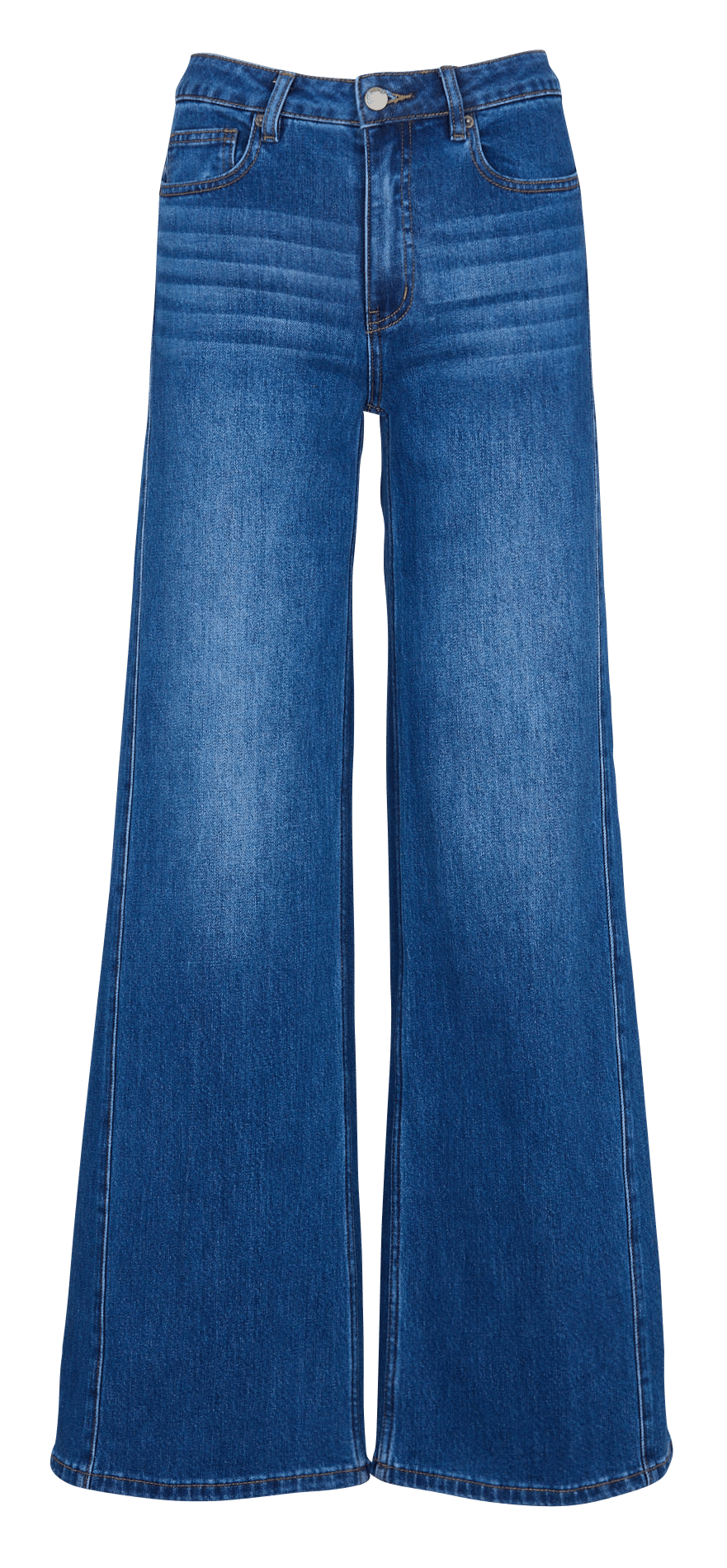 Gerende jeans met hoge taille KOOKAI Blauw