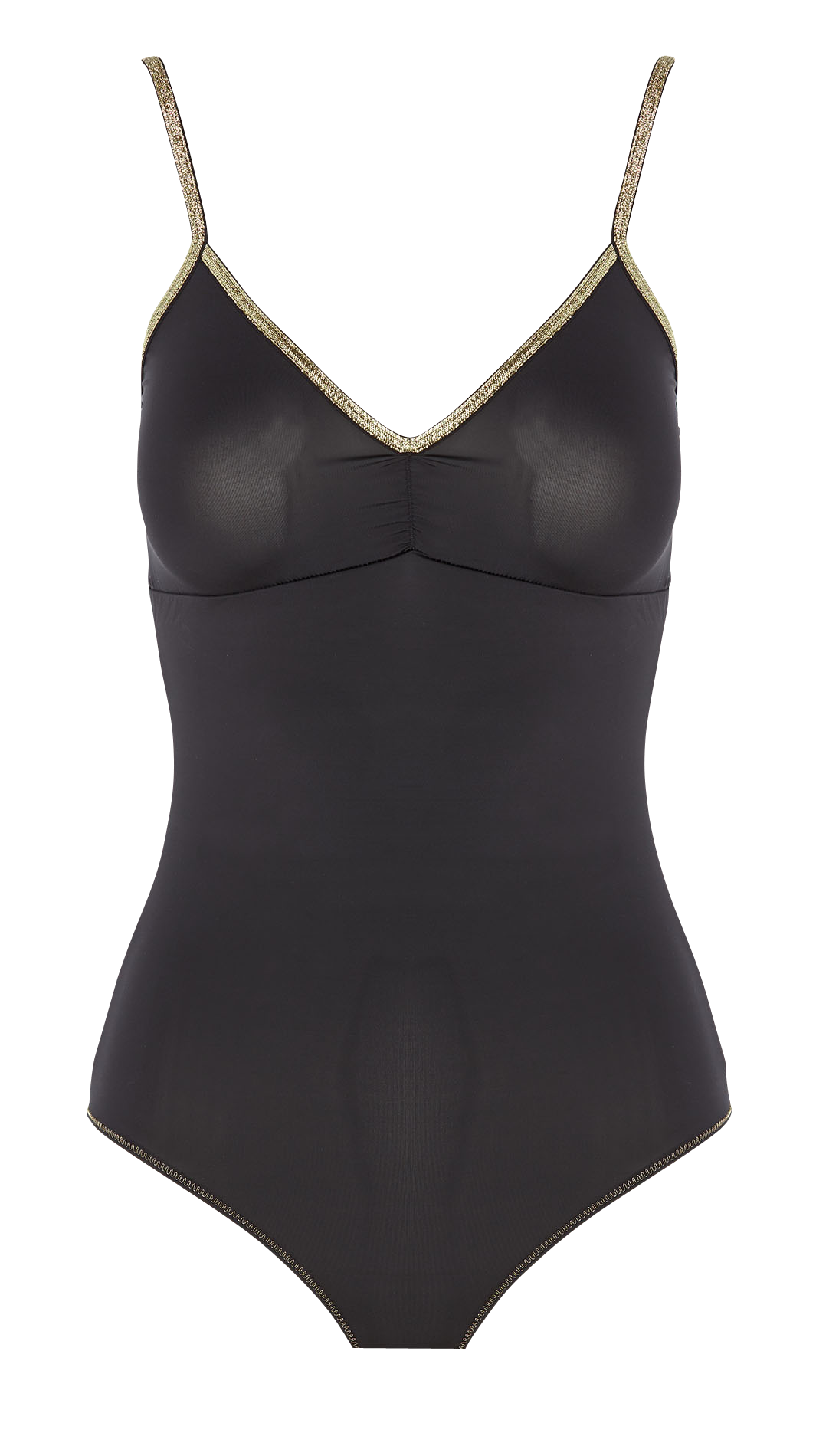 Strappy bodysuit with lace detail LA NOUVELLE Black