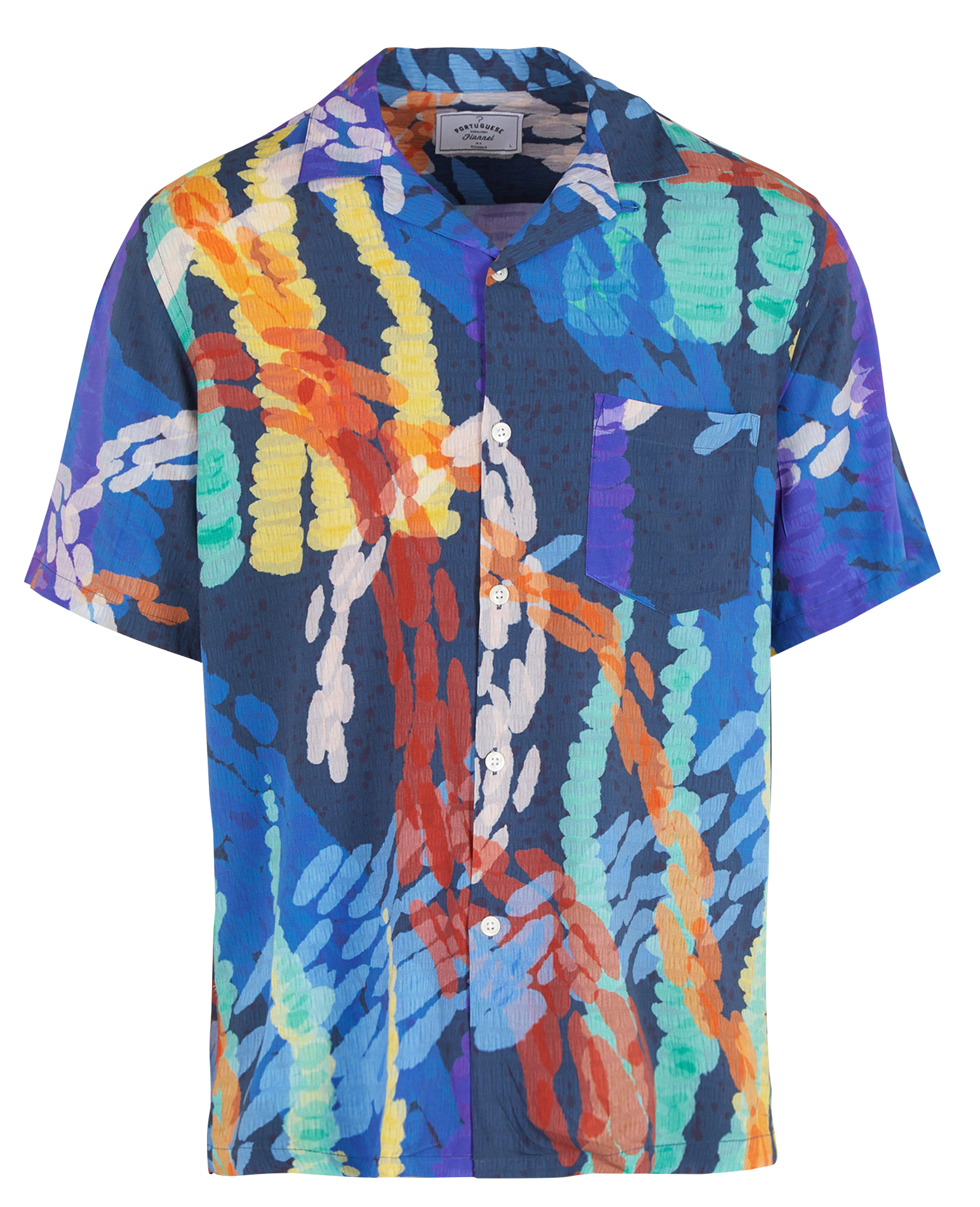 Chemise col cubain regular-fit imprimée  PORTUGUESE FLANNEL Multicolore