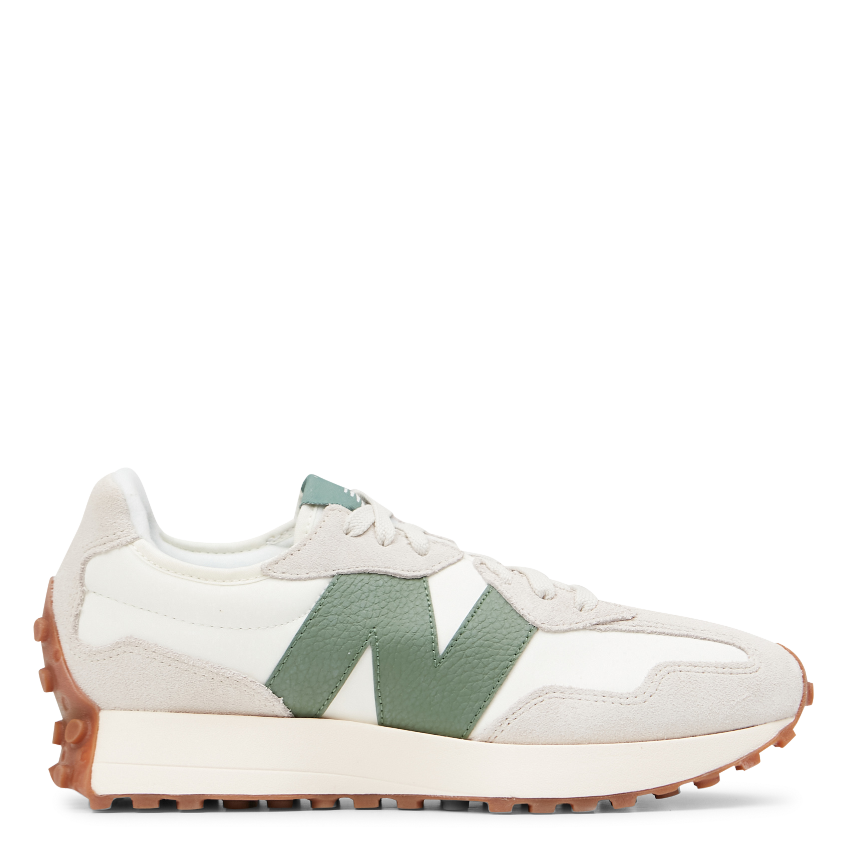 Low-top leather trainers NEW BALANCE Beige