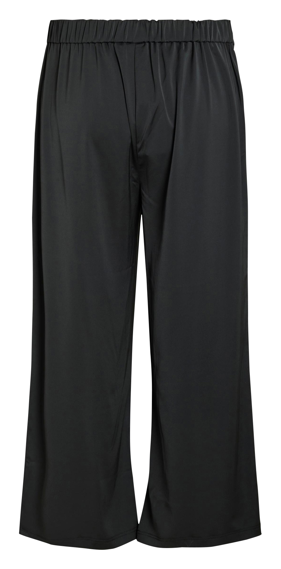 Pantalon droit taille haute en satin EVOKED Noir