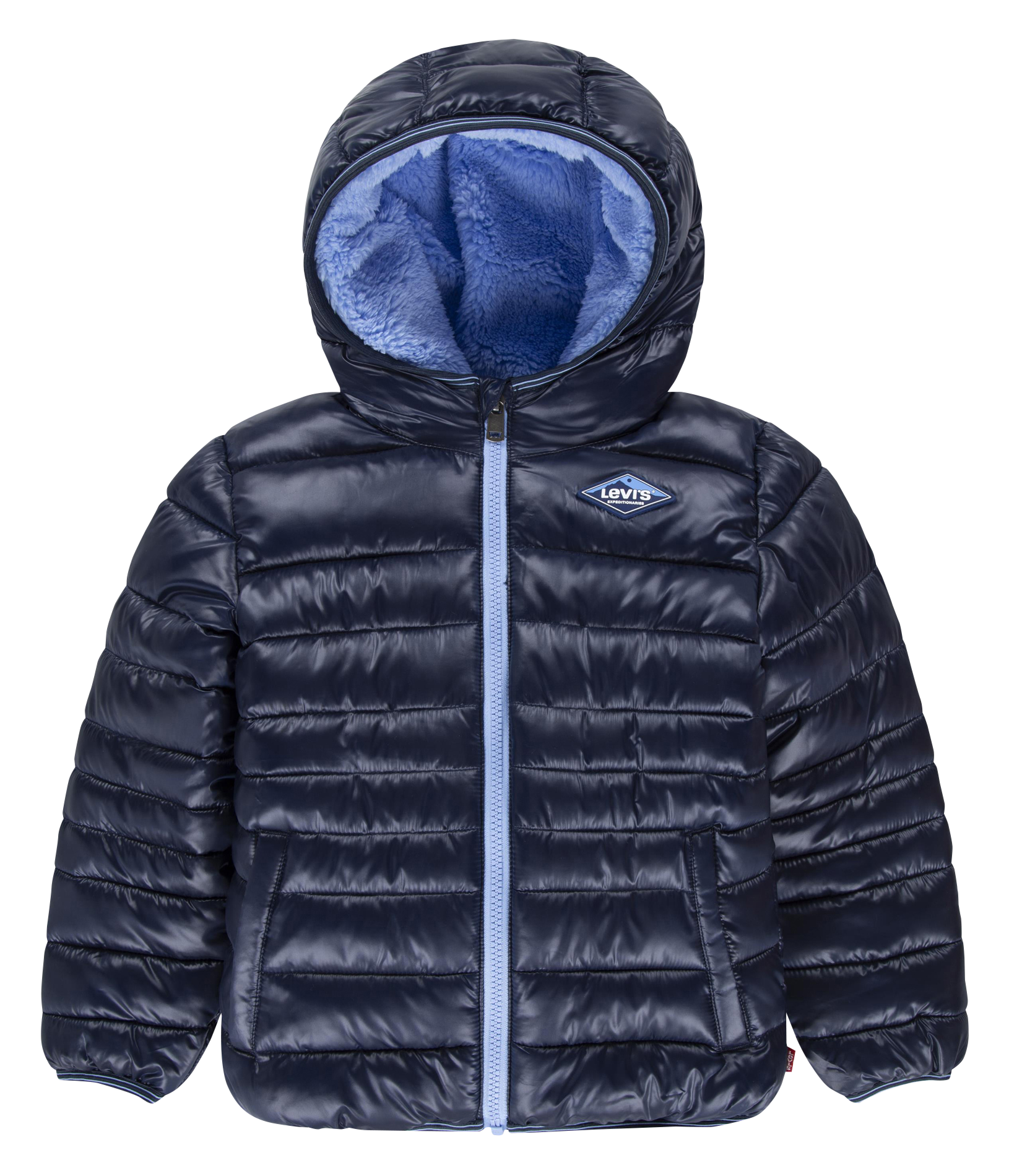 Short quilted down jacket LEVI'S KIDS Blue