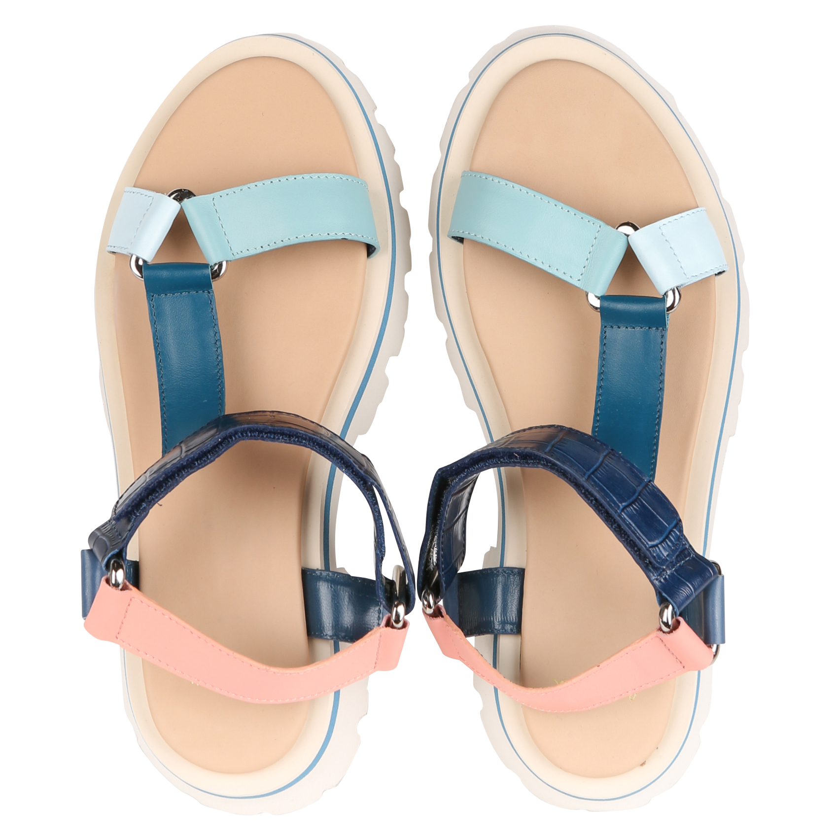 Leren sandalen met profielzool PAUL SMITH Veelkleurig