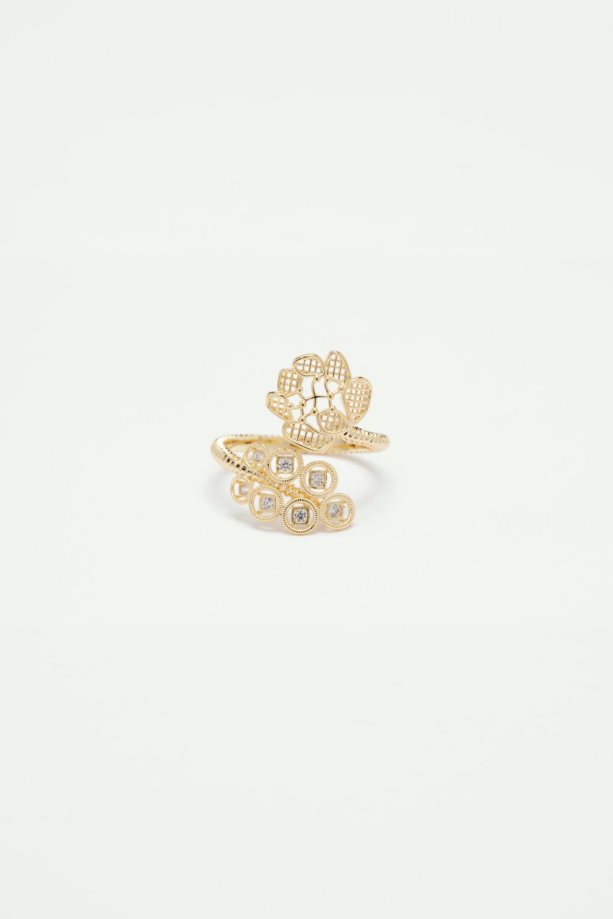 Adjustable gold wire ring LES NEREIDES Yellow