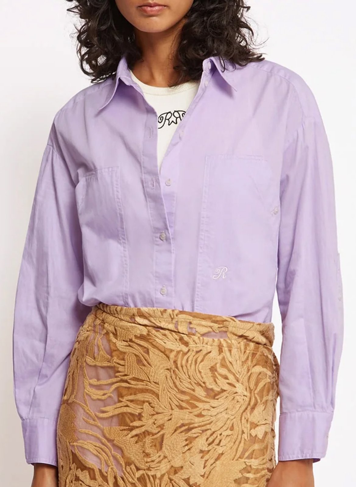 Chemise oversize en coton ROSEANNA Violet