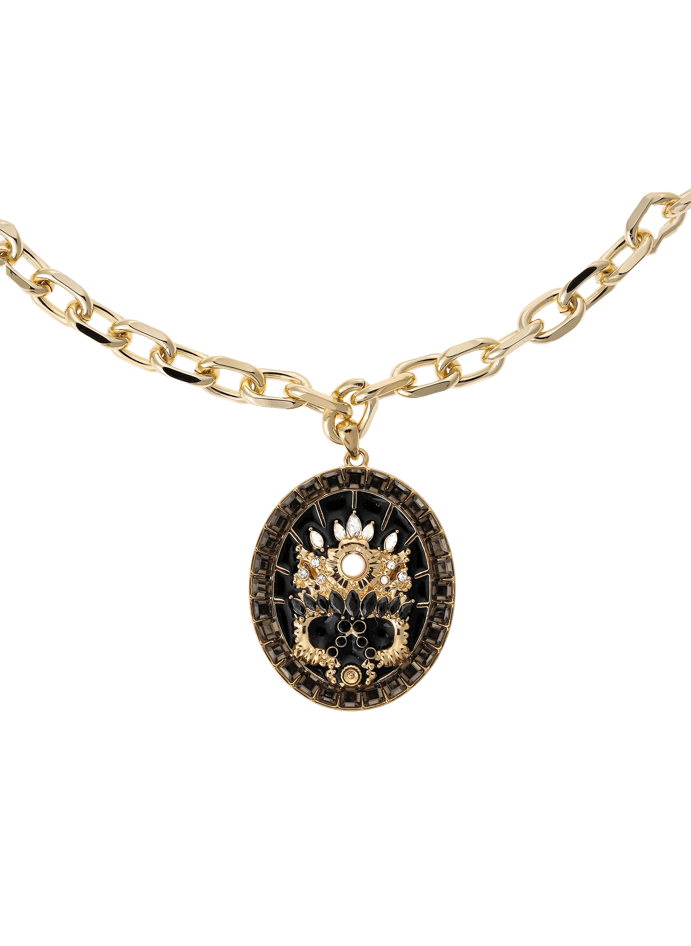 Chain necklace with central pendant HIPANEMA Black