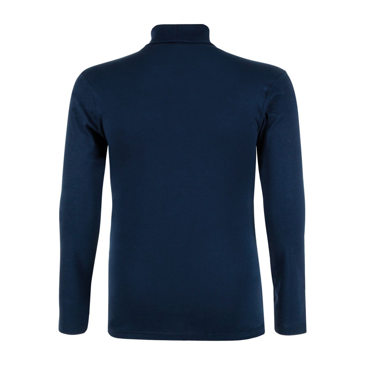 Men's high-neck long-sleeve t-shirt in pure cotton by Eminence EMINENCE Blue