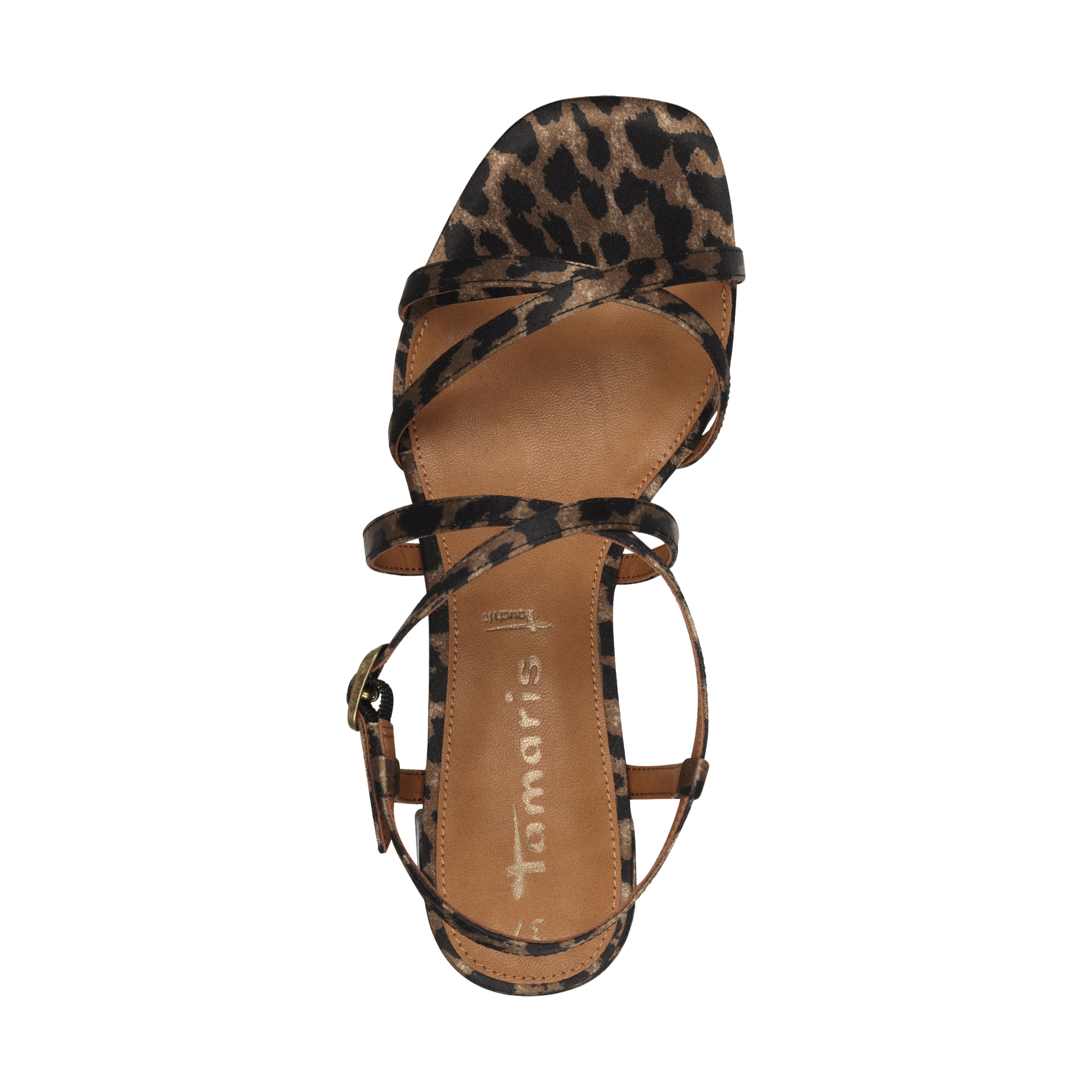 Strappy Heeled Sandals TAMARIS Brown