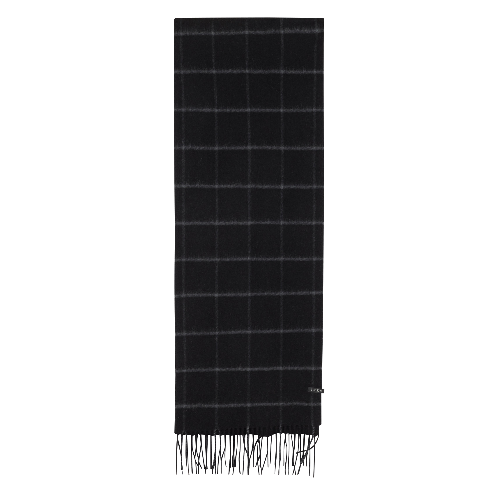 Karierter Wollschal IKKS Schwarz