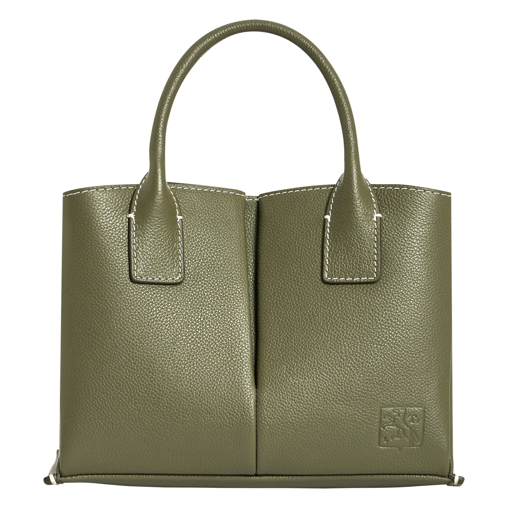 Sac porté main en cuir LE TANNEUR Vert