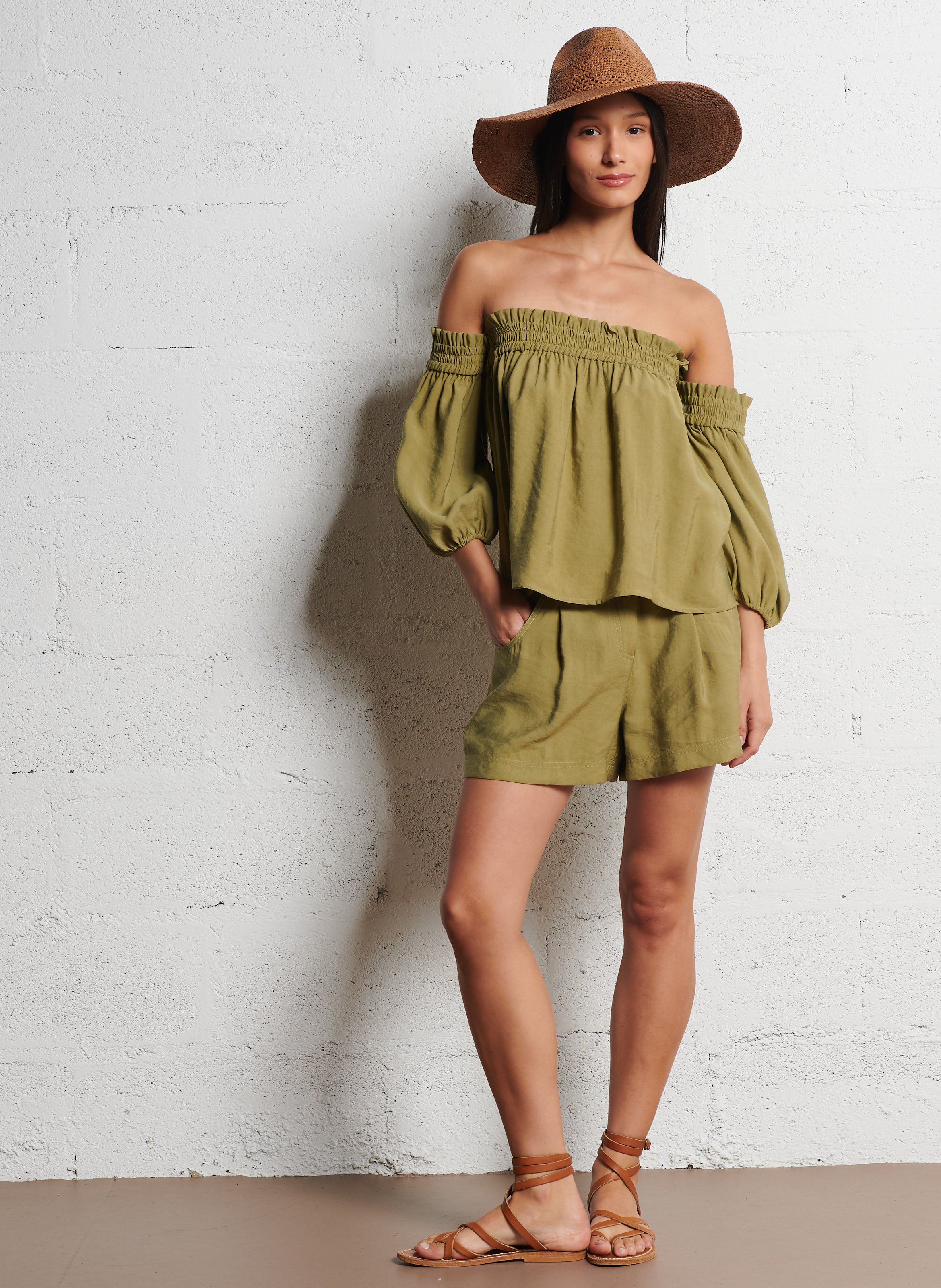 Short large  BA&SH Kaki