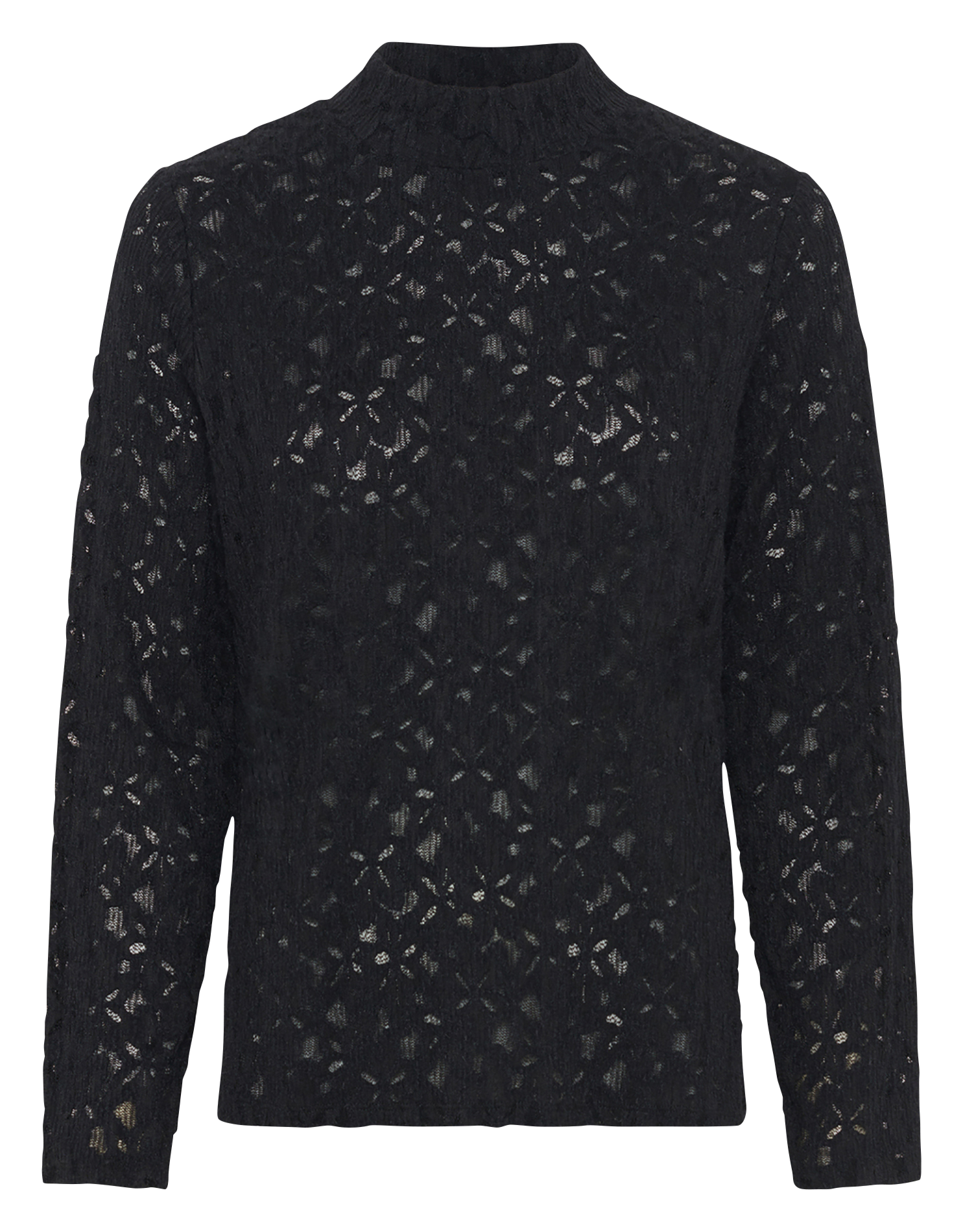 High neck lace top GERARD DAREL Black