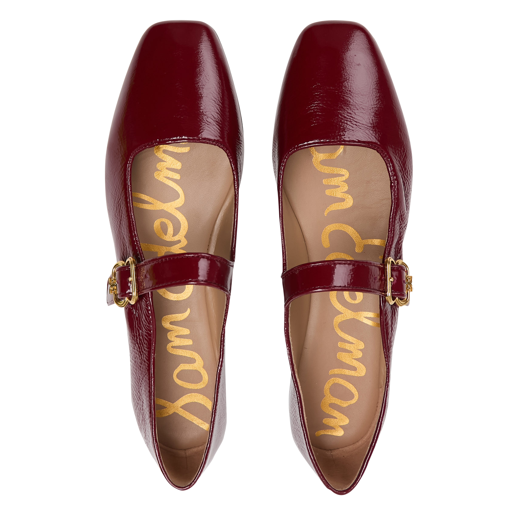 Riemchenschuhe aus Lackleder SAM EDELMAN Rot