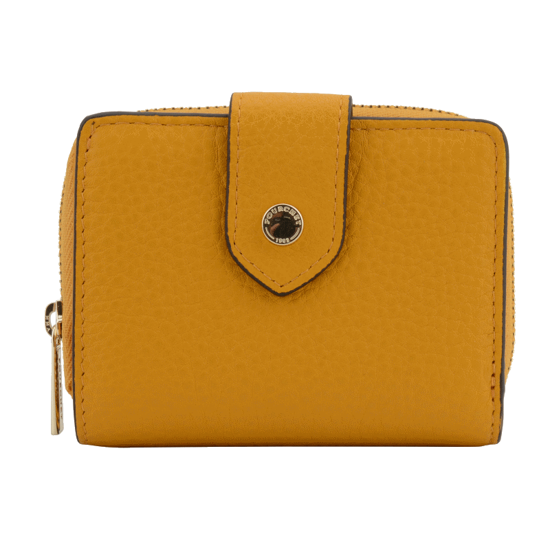 Porte-monnaie - cuir de veau POURCHET Rouge