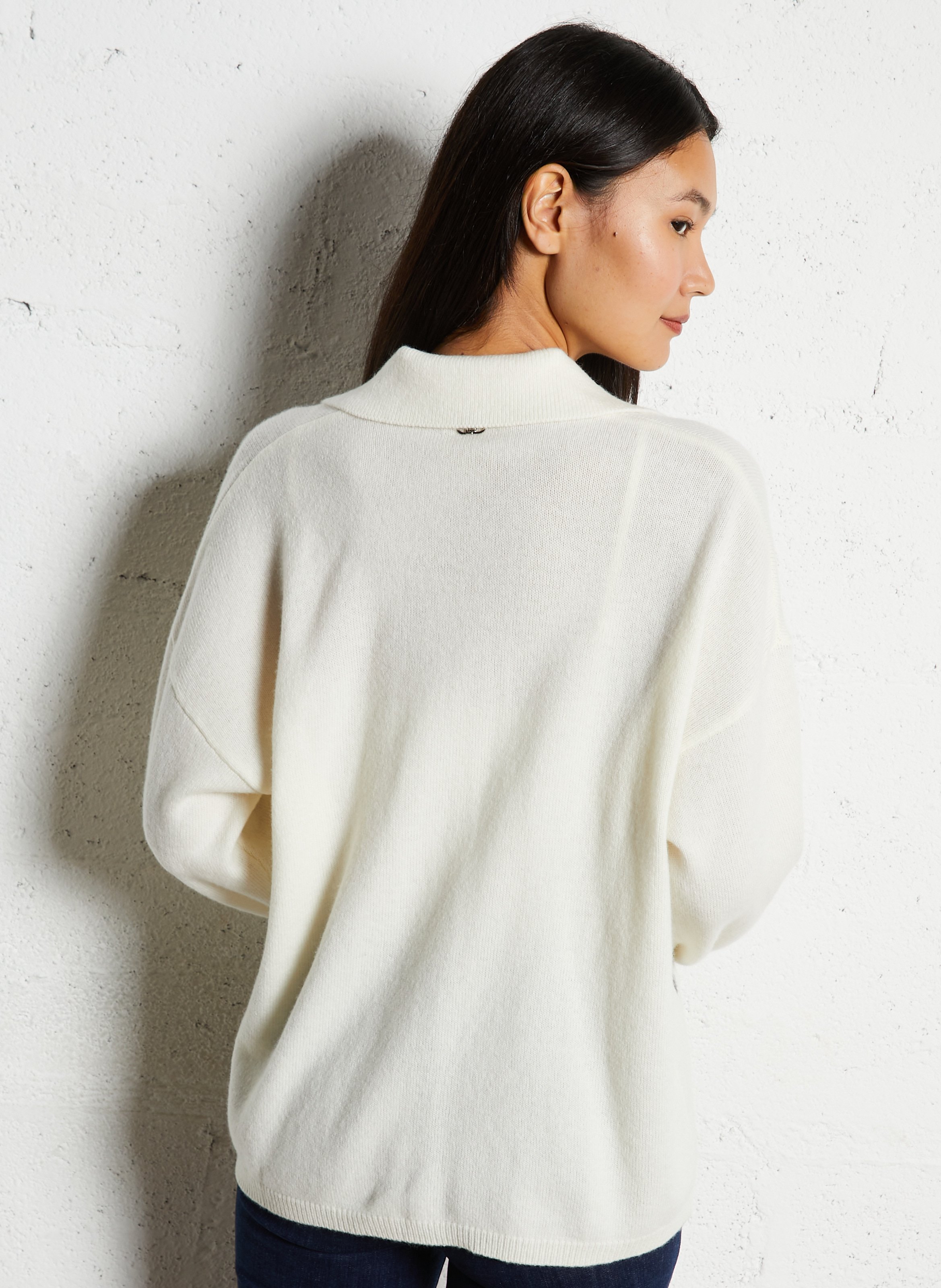 Oversized, wollen trui LIU JO Wit