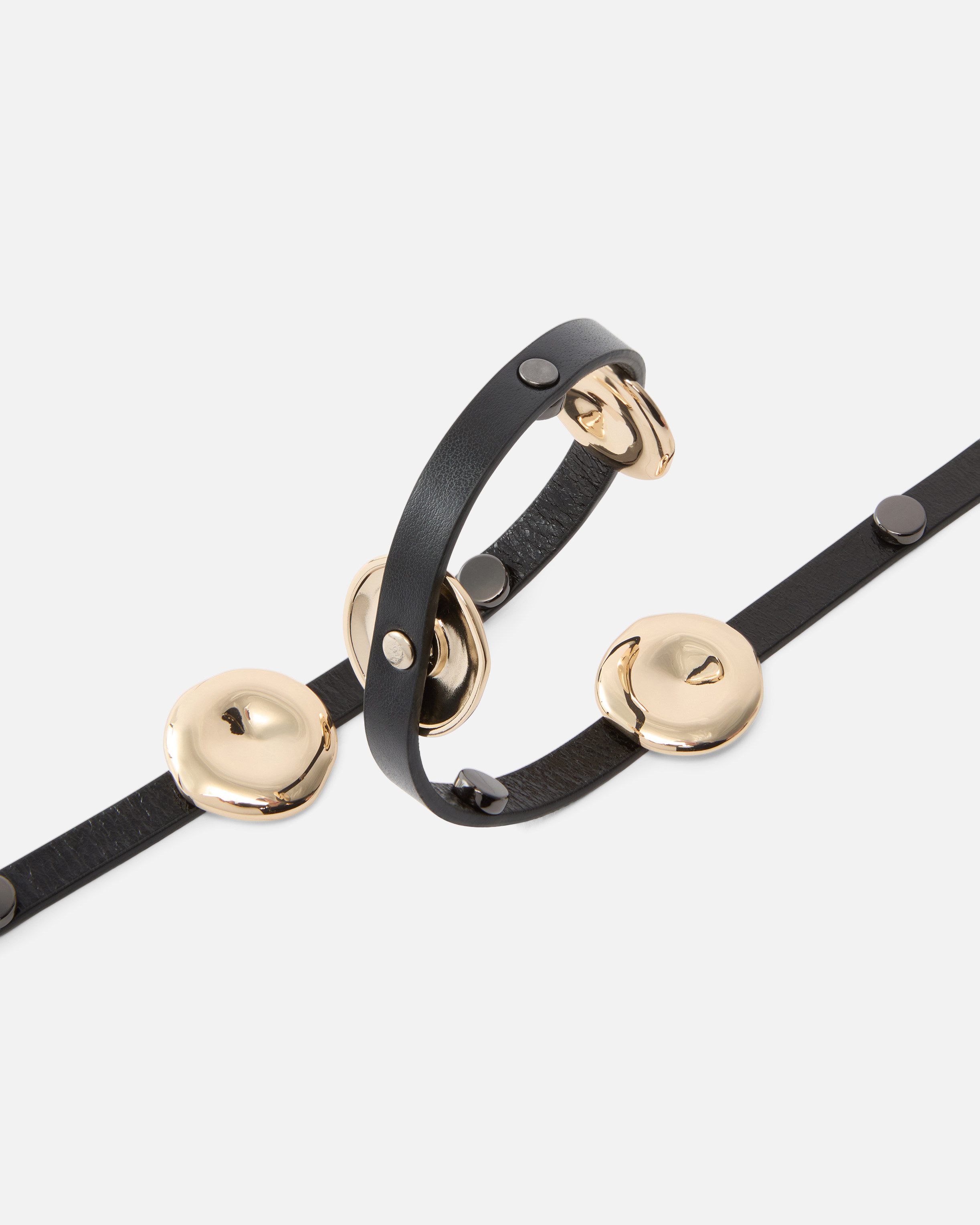 Thin belt with shiny plates 1 cm PINKO Black