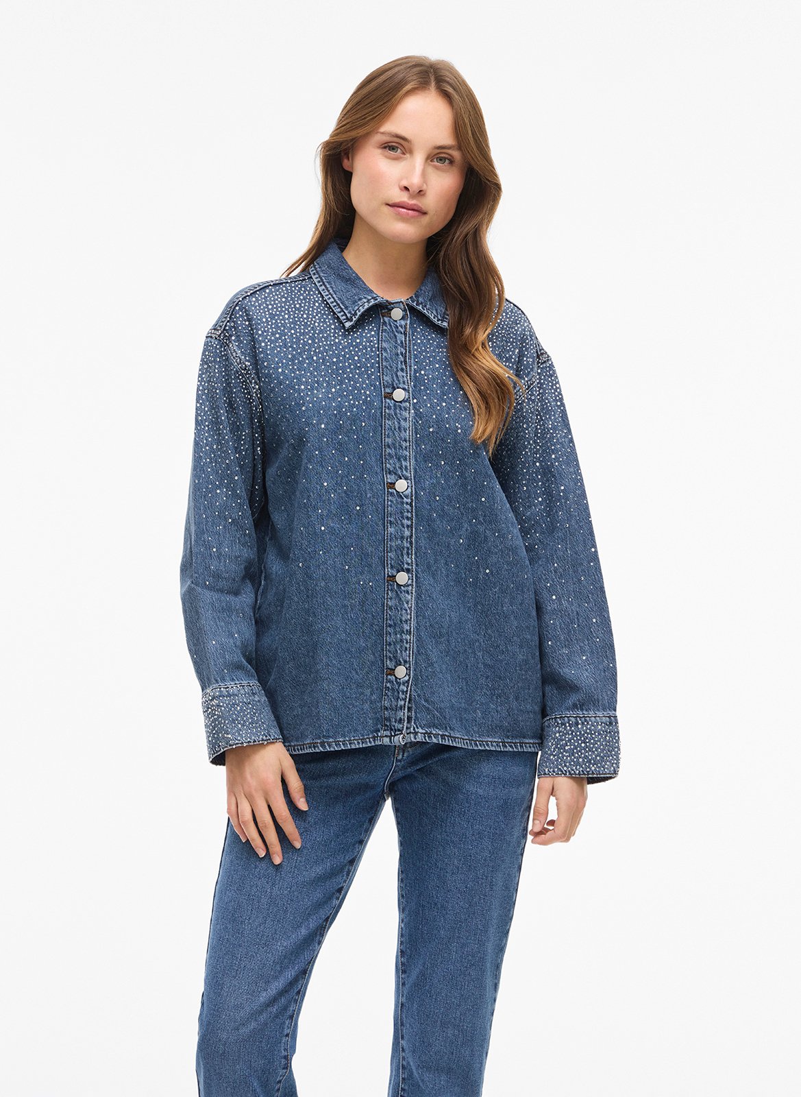 Diamanté shirt VILA Blue