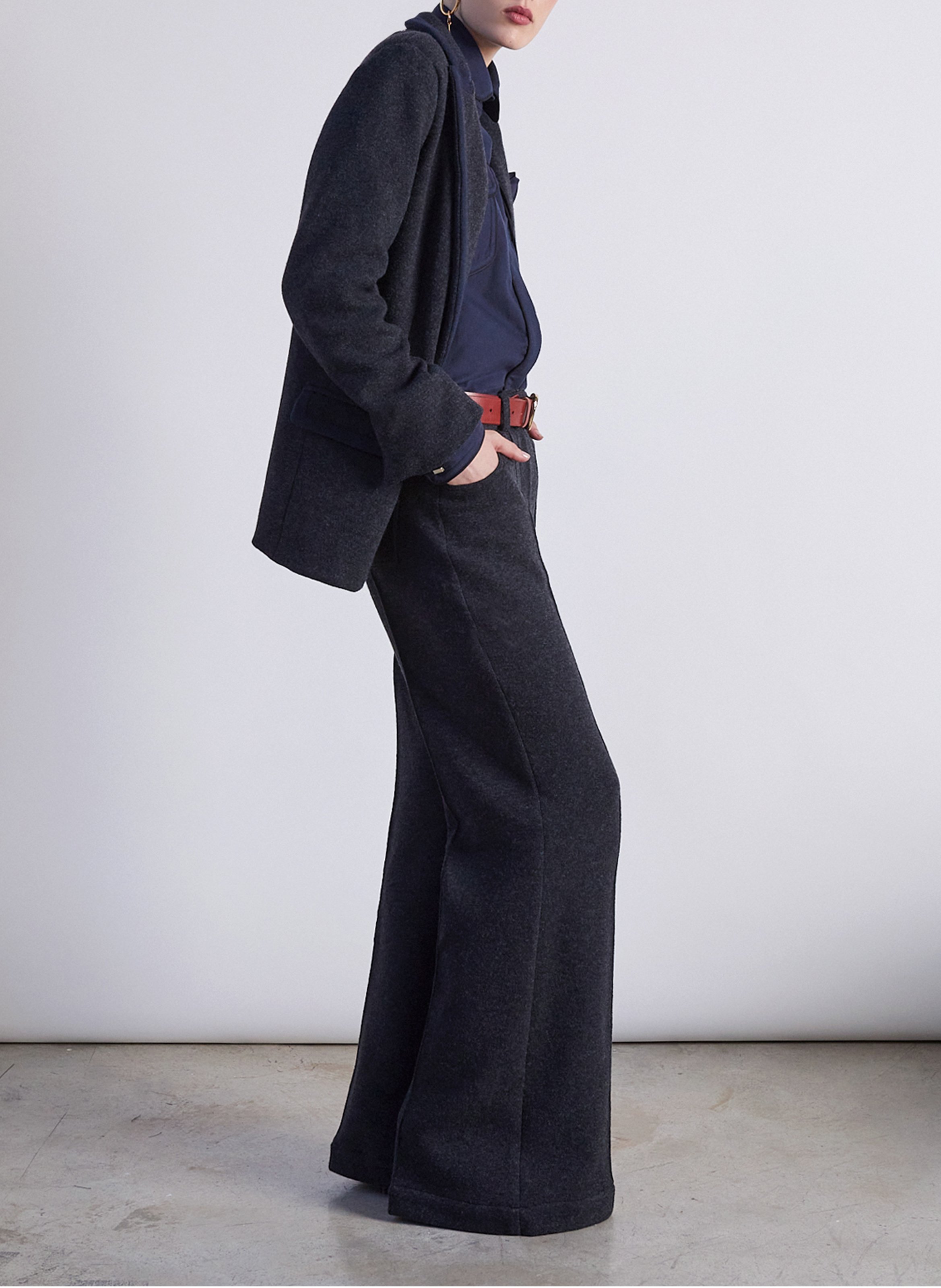 Jean large en coton THE LABEL EDITION Gris