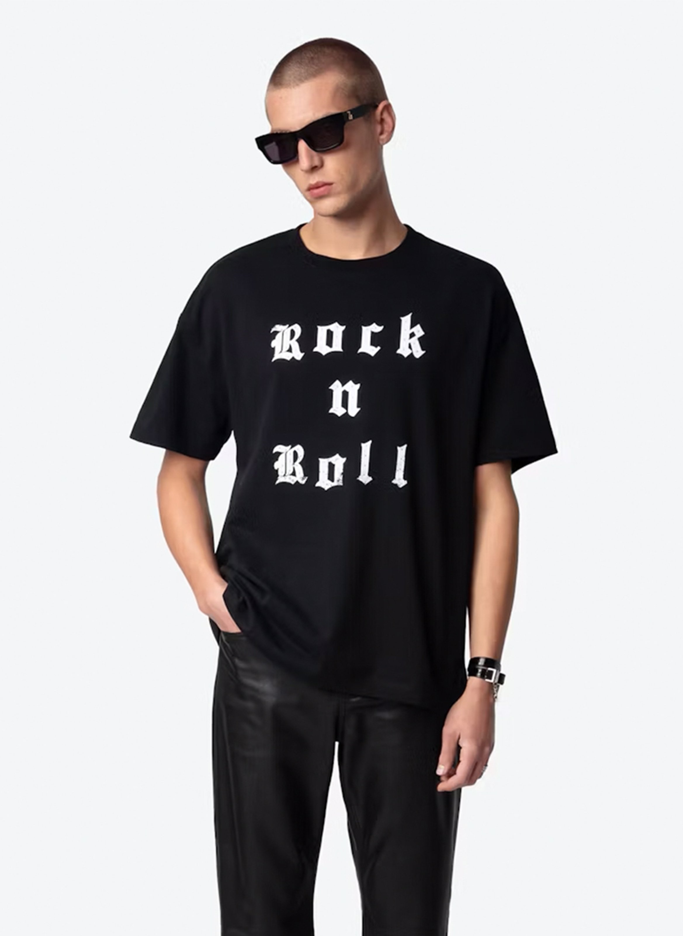 Tee-shirt ample col rond sérigraphié en coton ZADIG&amp;VOLTAIRE