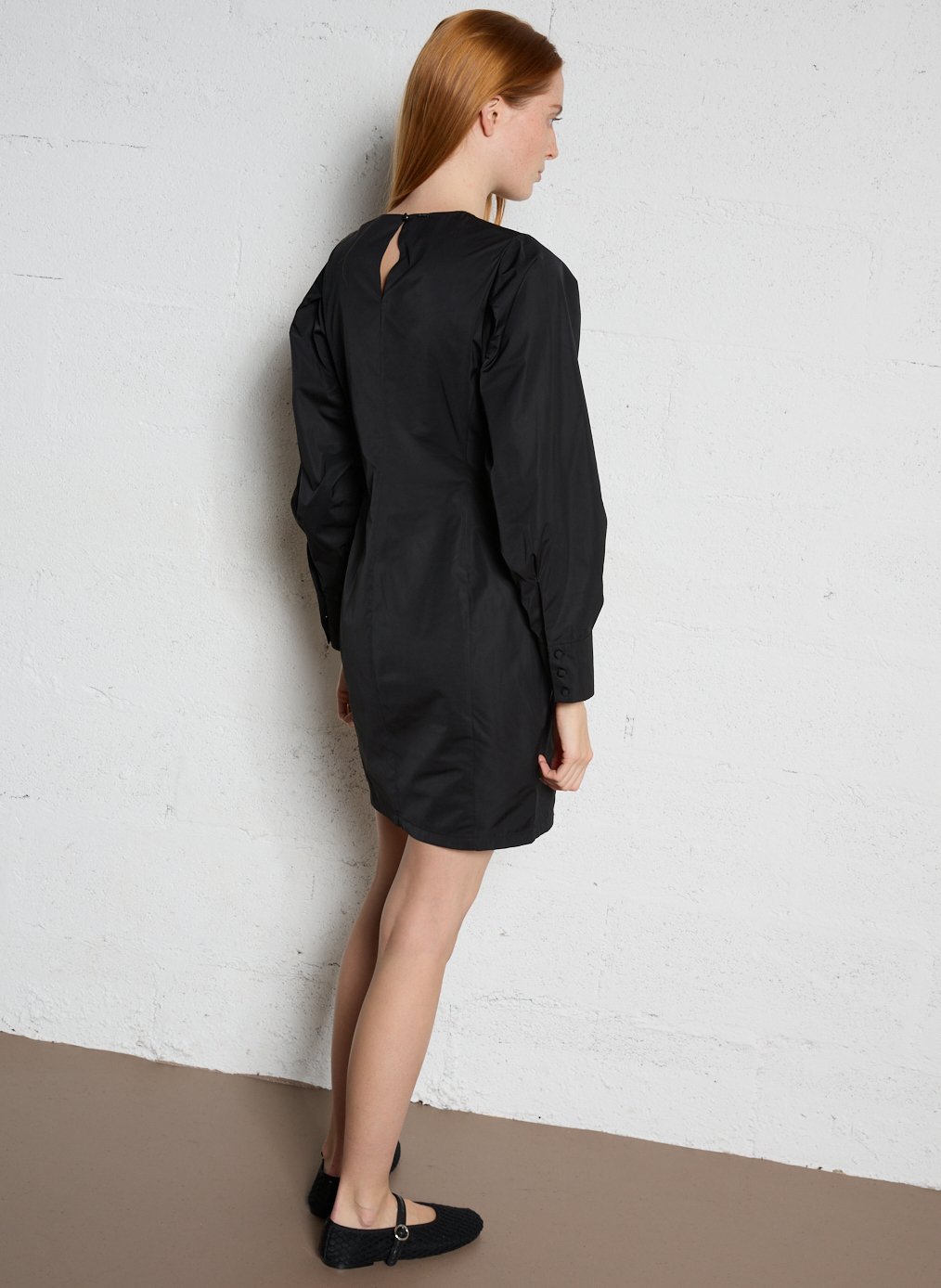 Robe courte col rond IKKS Black