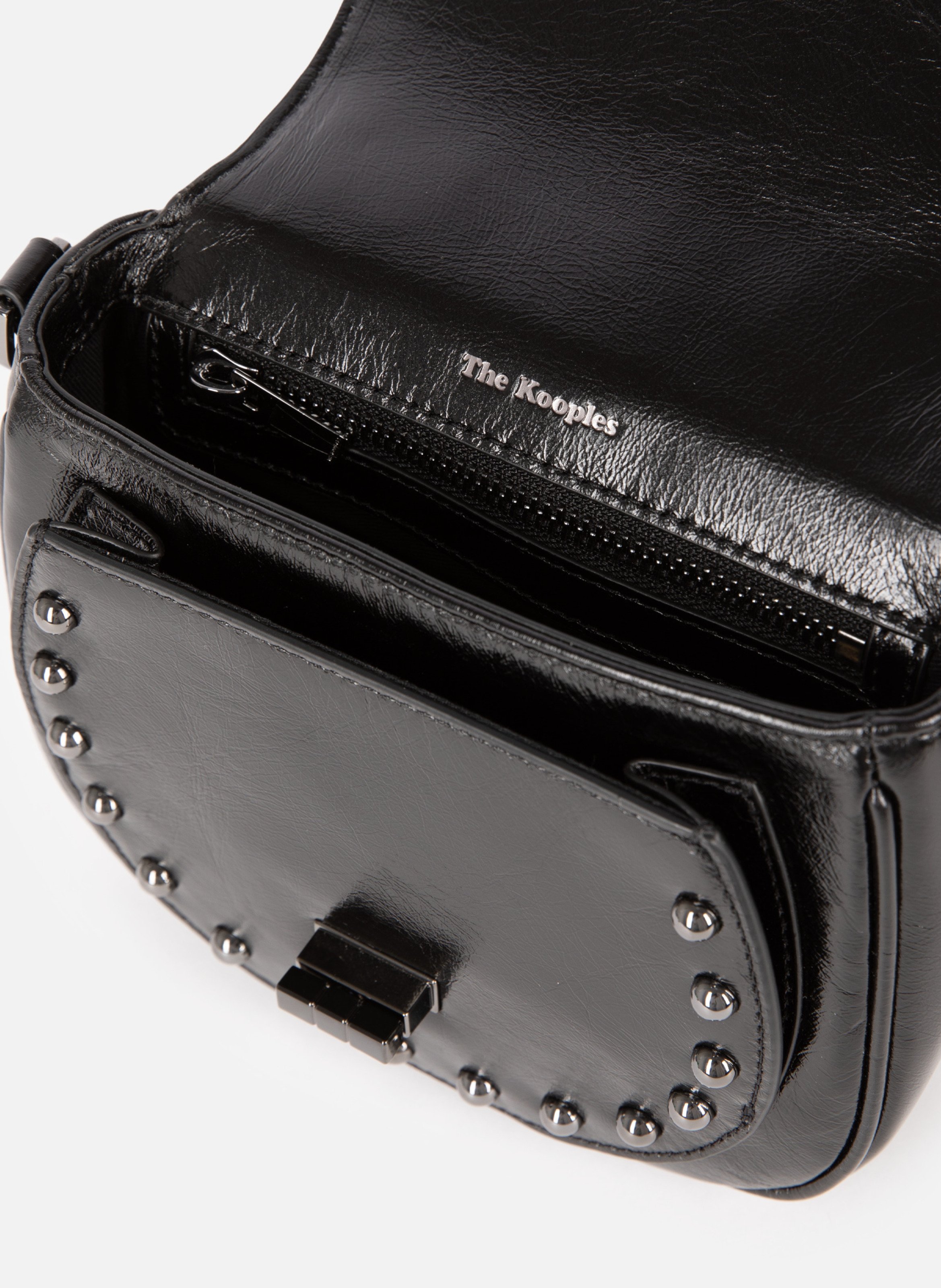 Emily rounded studded bag THE KOOPLES Black