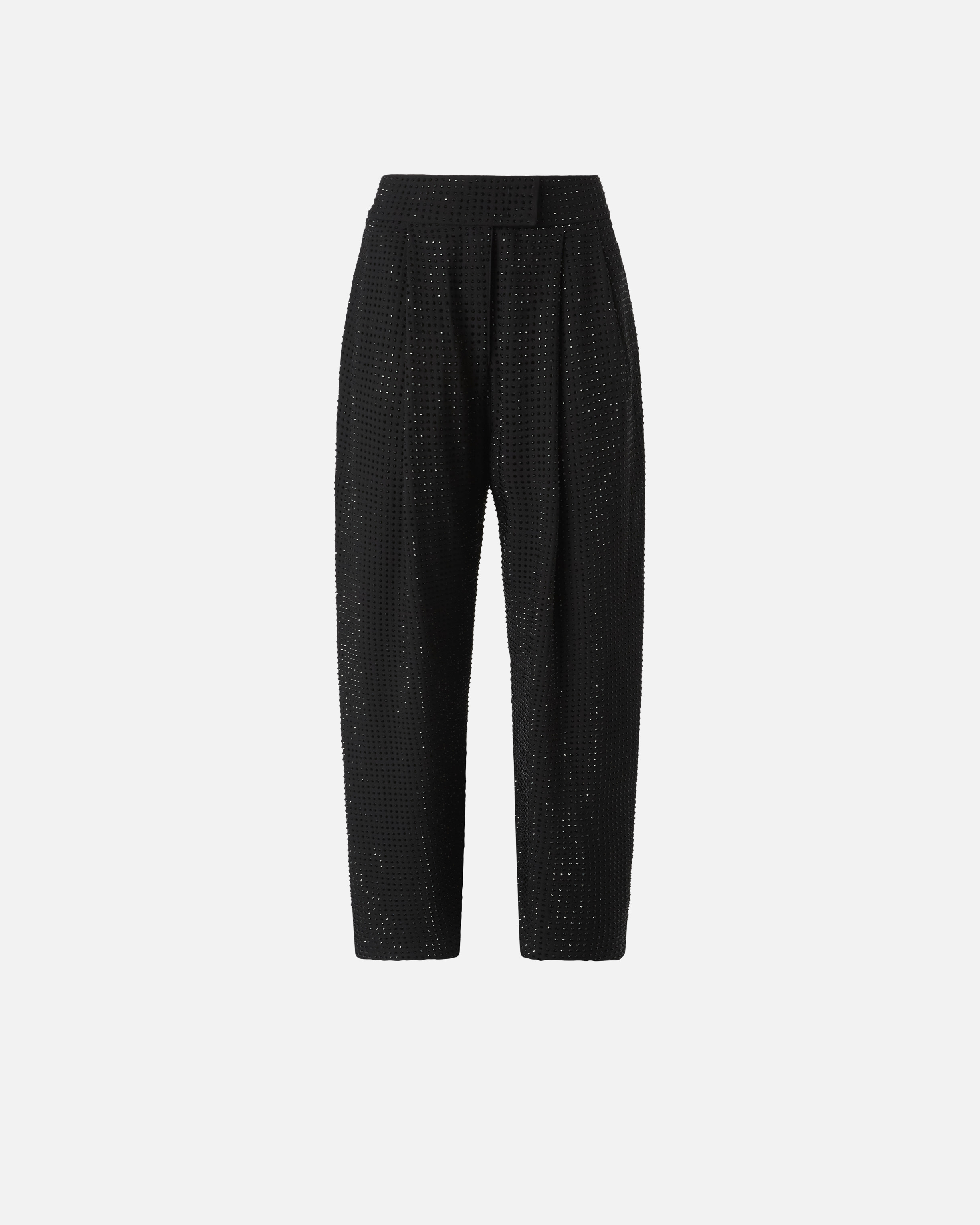 Wide-leg pants with rhinestones PINKO