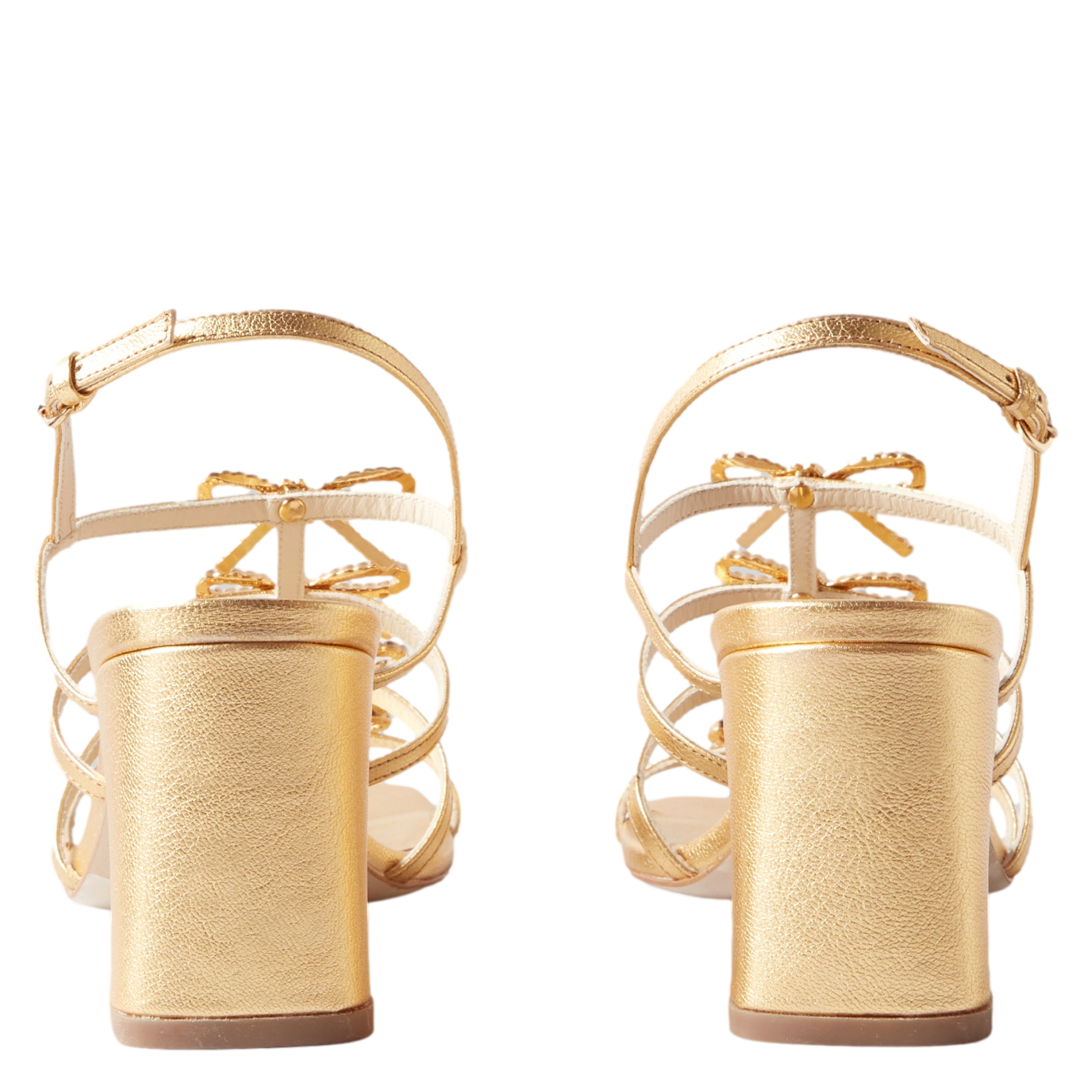 Alice - Ledersandalen mit Absatz CLAUDIE PIERLOT Golden