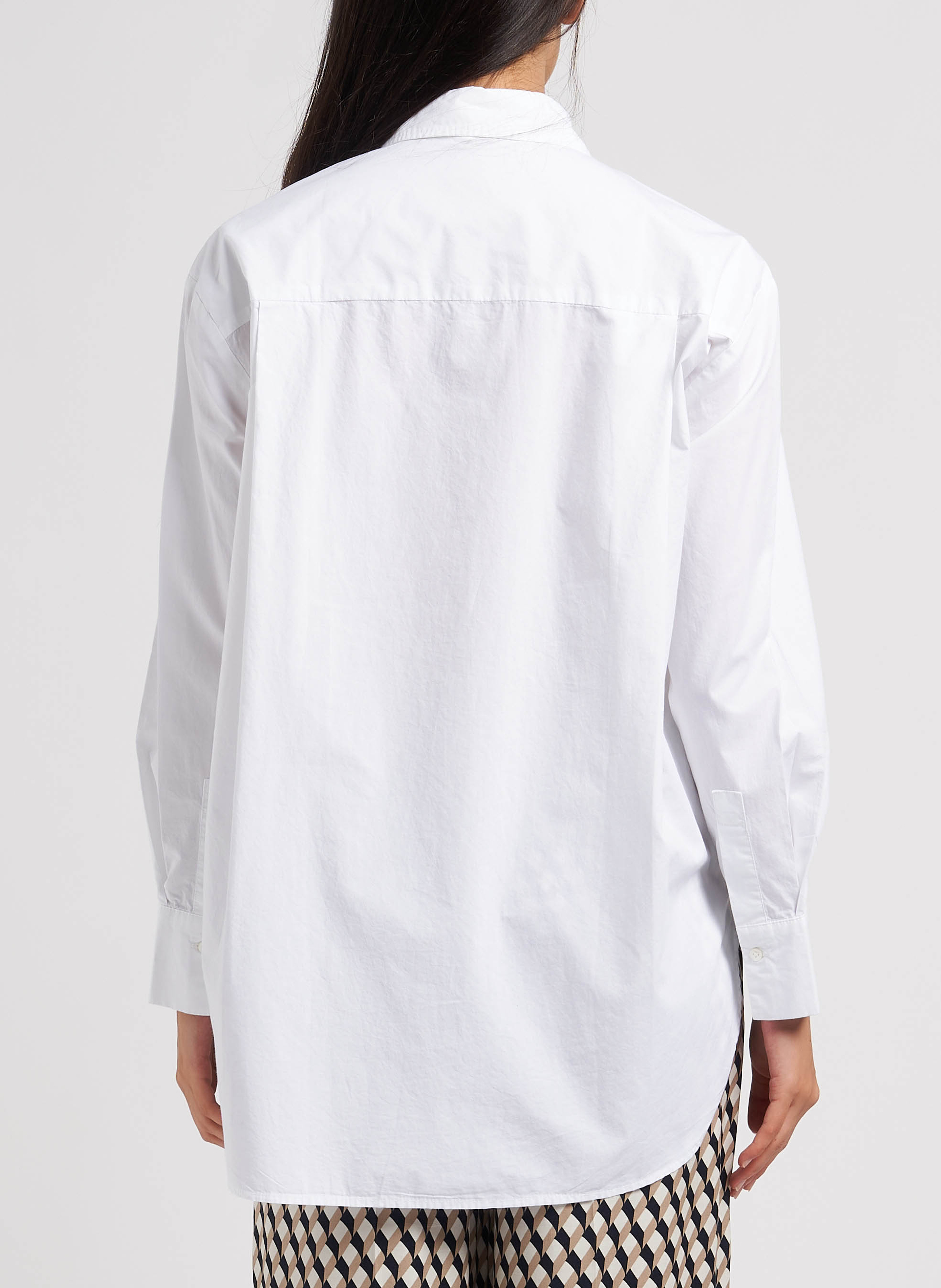 Katoenen blouse met klassieke kraag MARC O'POLO Wit