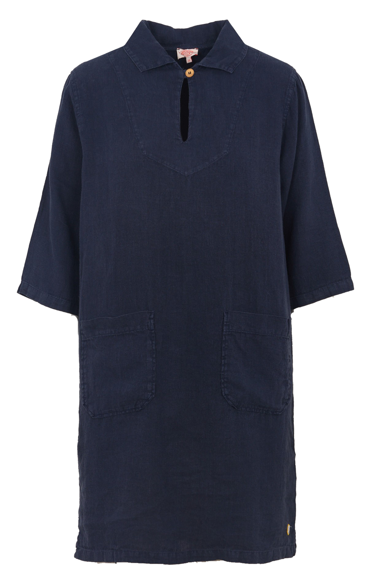 Robe droite col classique en lin ARMOR LUX Bleu