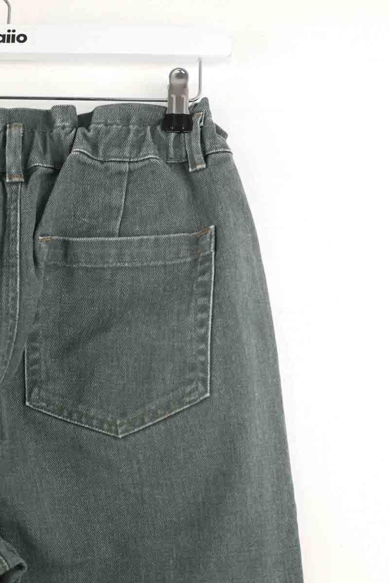 - Straight-leg jeans
- 5 pockets
- Straight cut
- Faded effect BONPOINT - Seconde Main Green