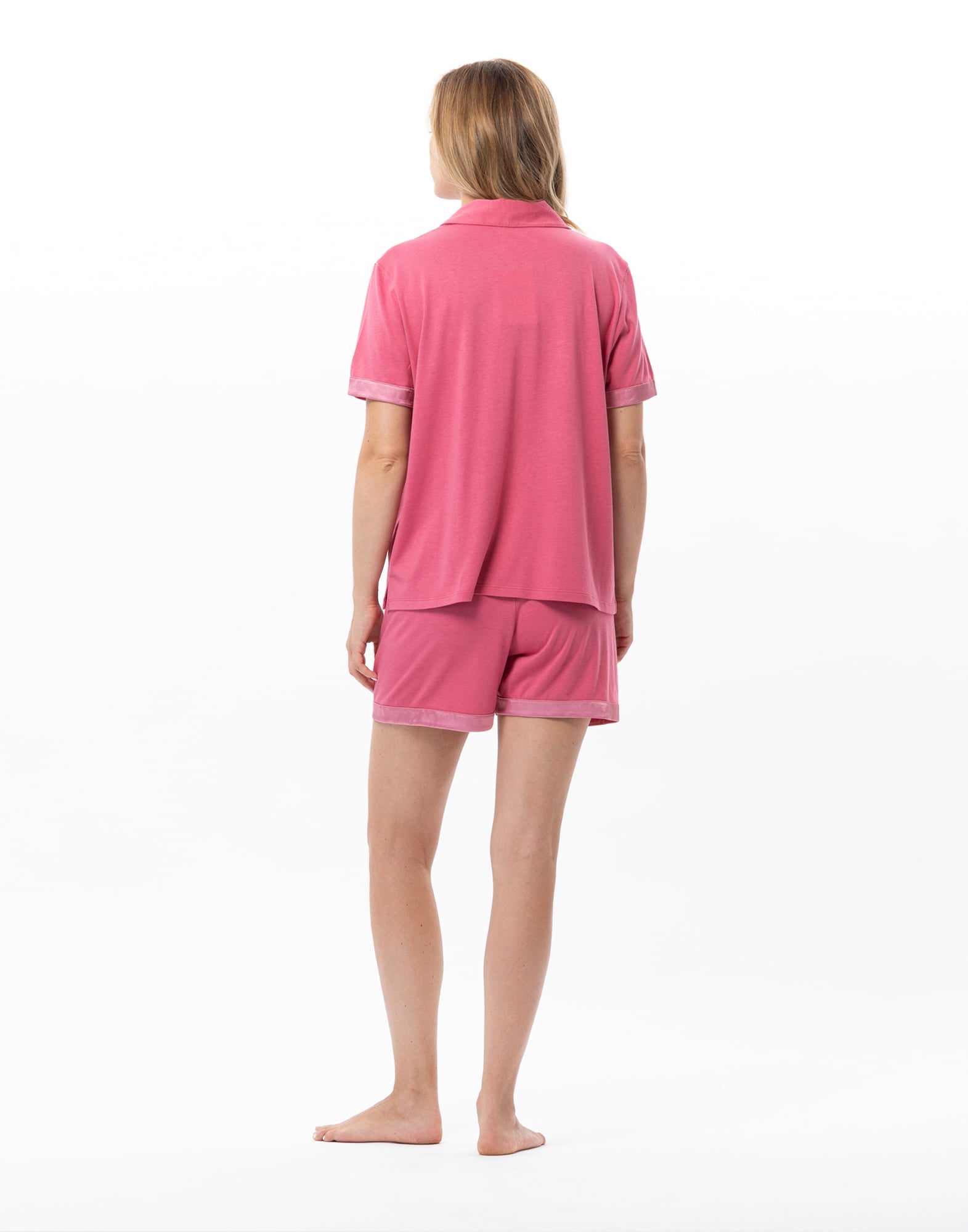 Cotton modal short pajamas LE CHAT Pink