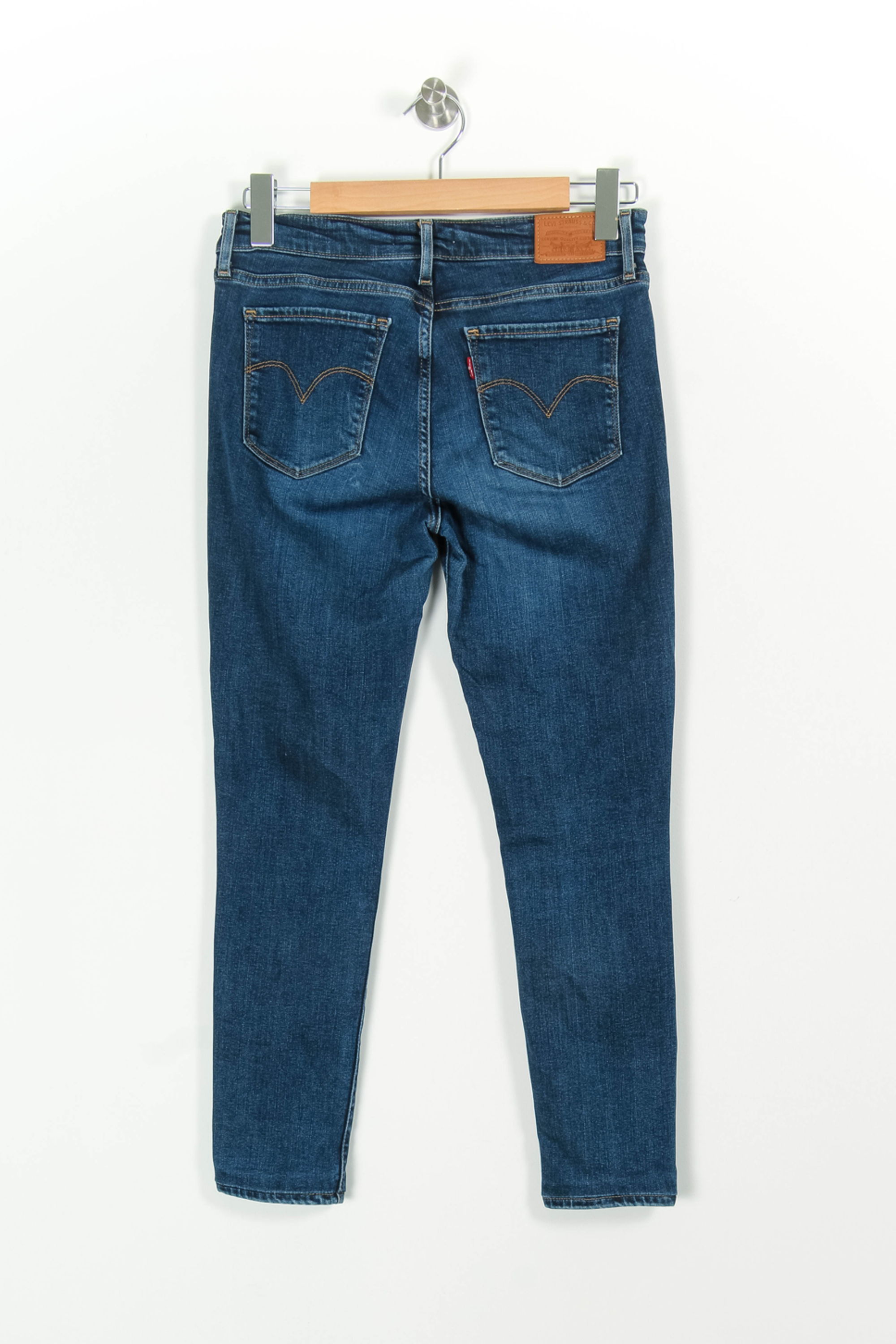 Cropped slim jeans with studs LEVI'S - Seconde main Blue