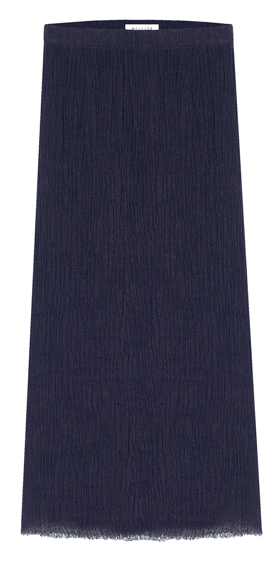 Linen-blend midi skirt MASSCOB Blue