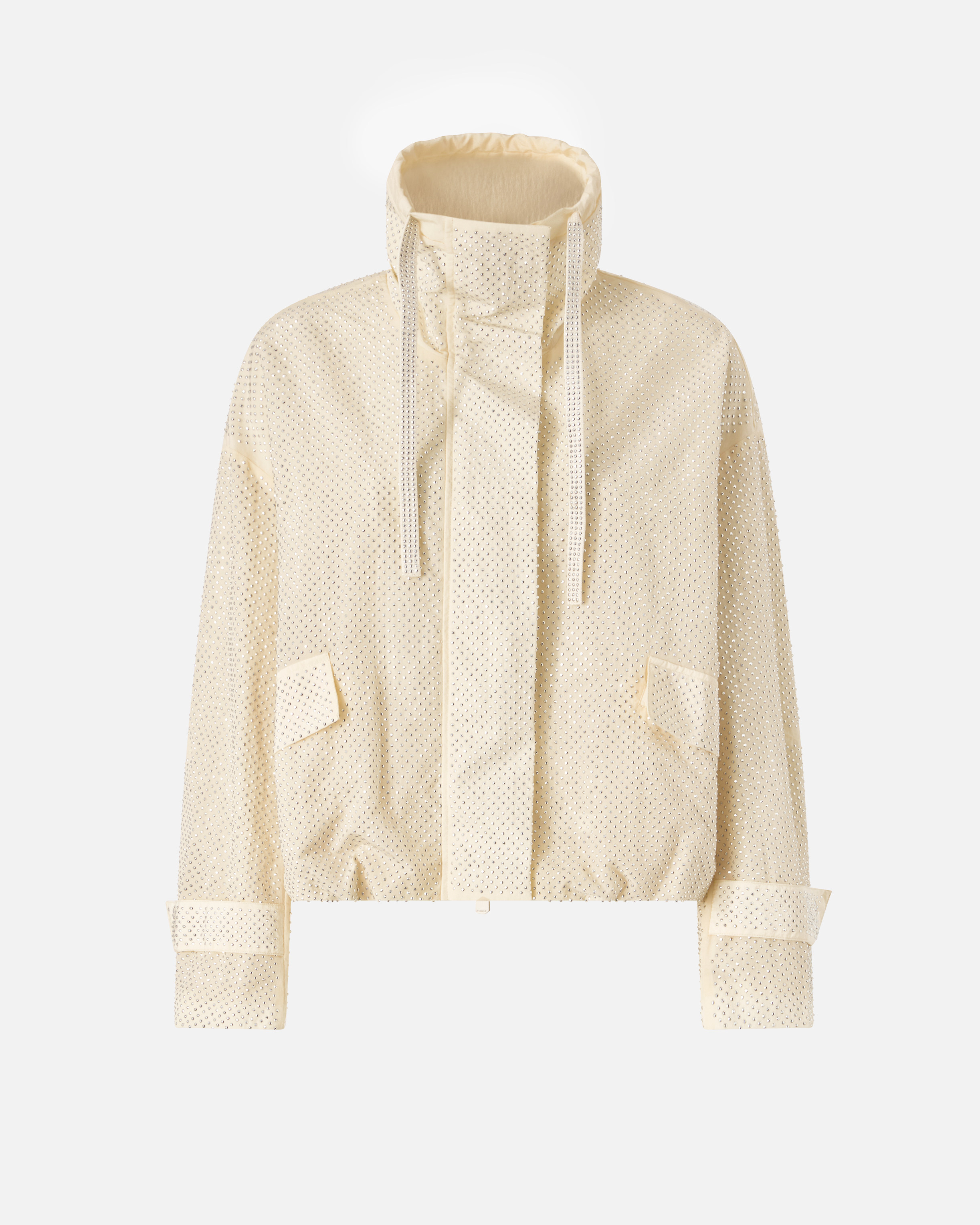 Blouson à micro clous all-over PINKO Beige