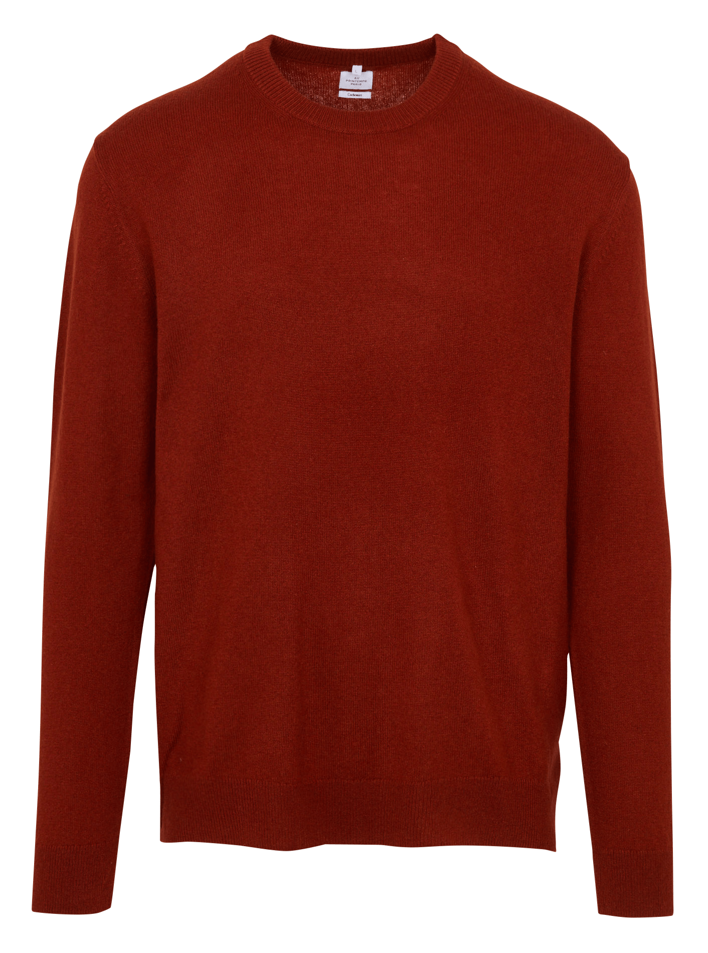 Regular-fit round-neck cashmere sweater AU PRINTEMPS PARIS Brown