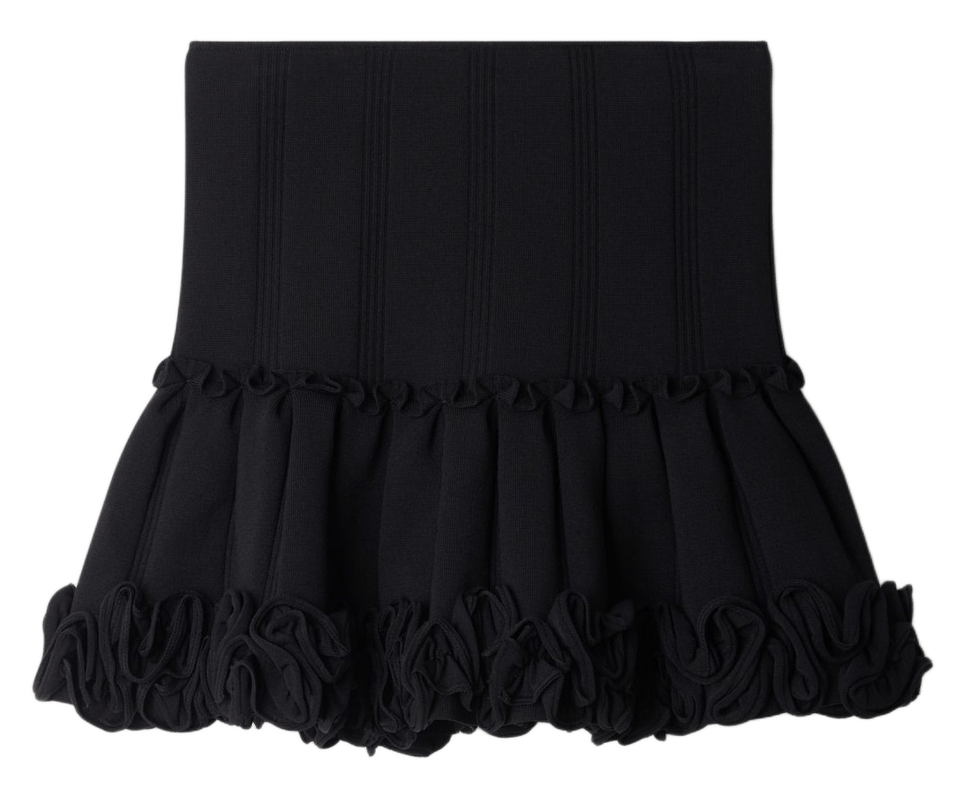 Jupe courte ajustée unie SANDRO Noir