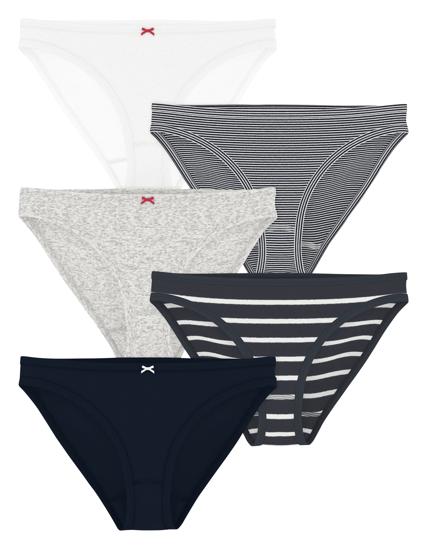 Pack of 5 cotton panties PETIT BATEAU Multicolored