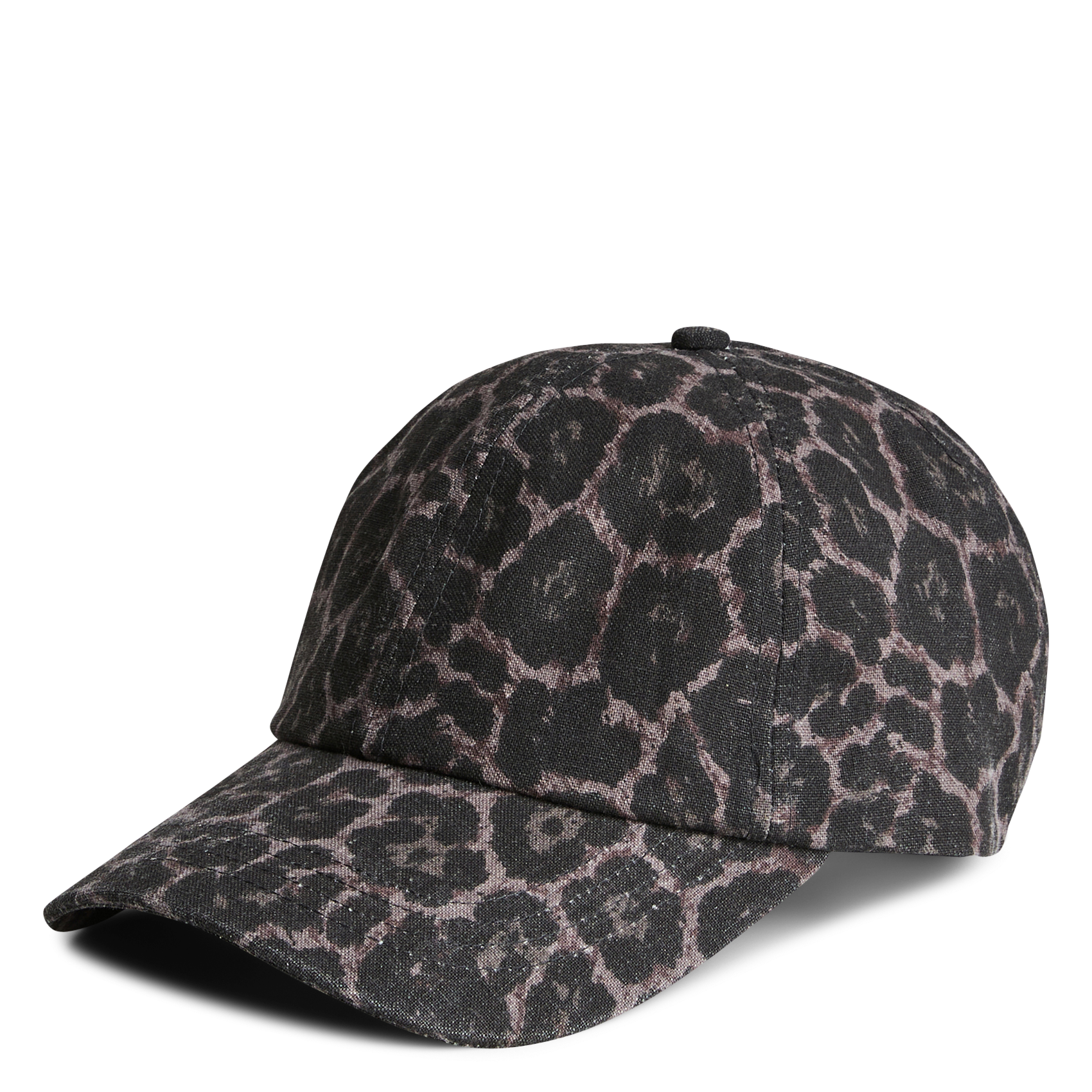 Pet met dierenprint van katoen PIECES Bruin