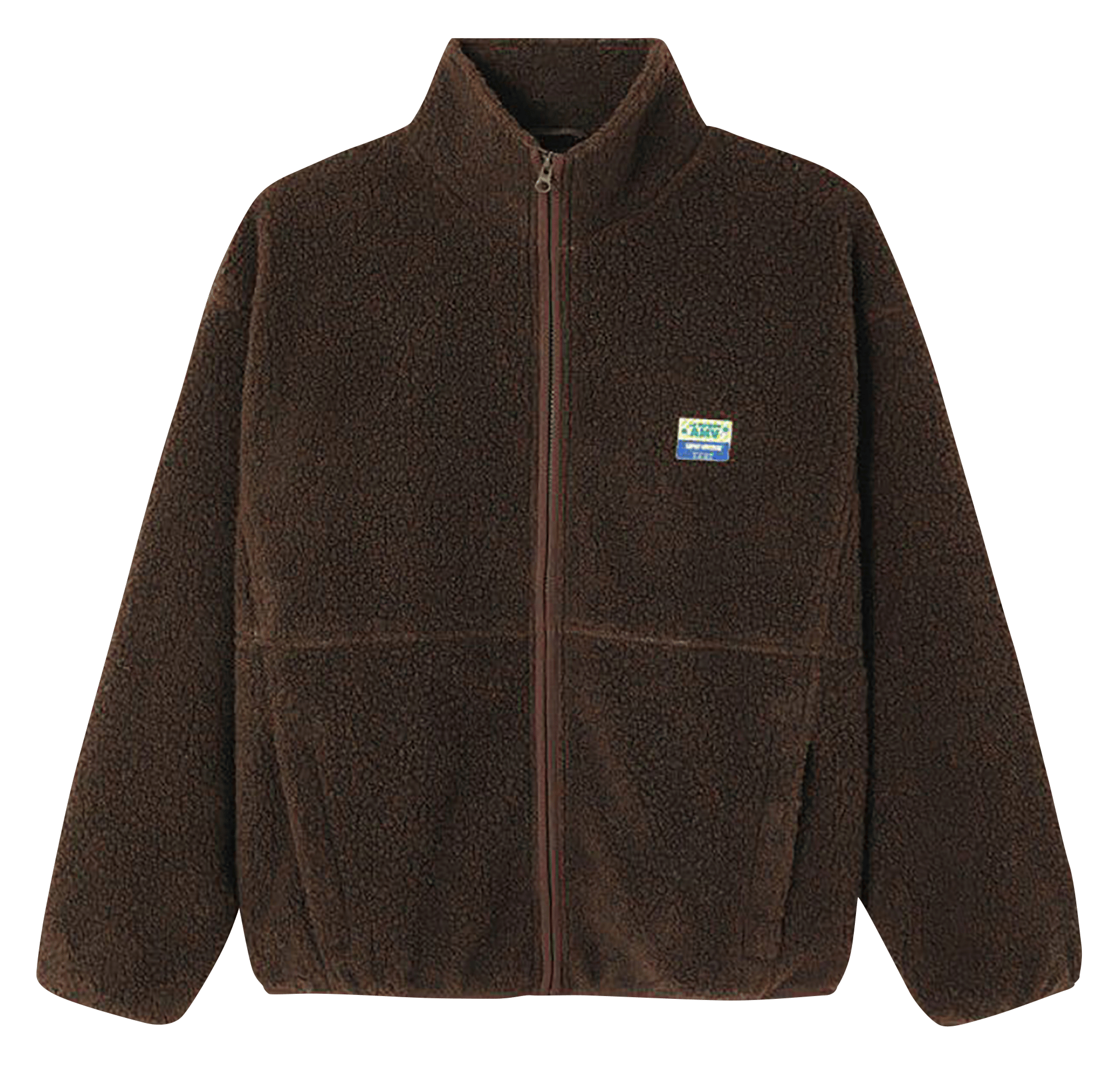 Veste ample zippée à col montant polaire AMERICAN VINTAGE