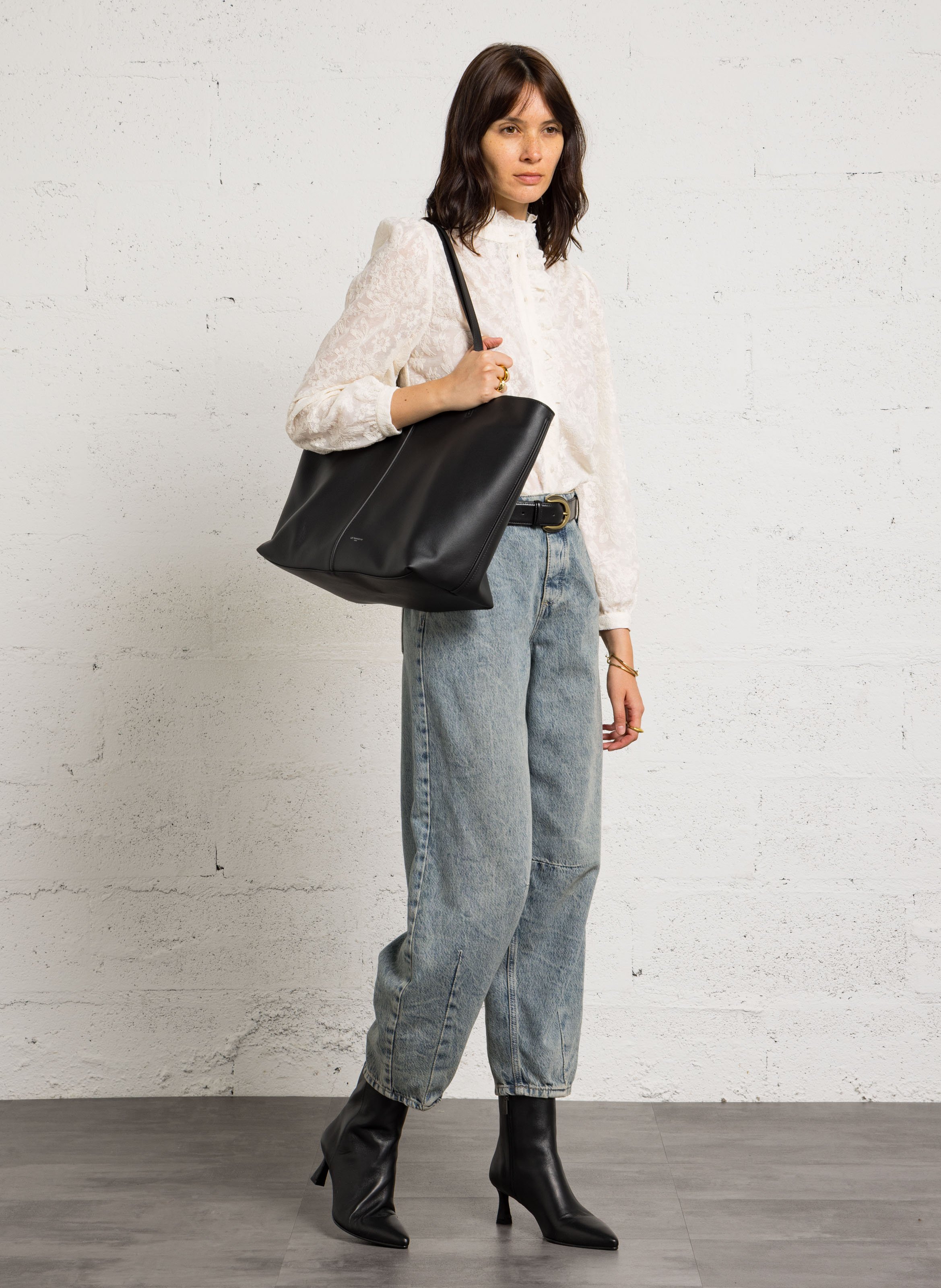 Balloon cropped pants PLEASE Blue