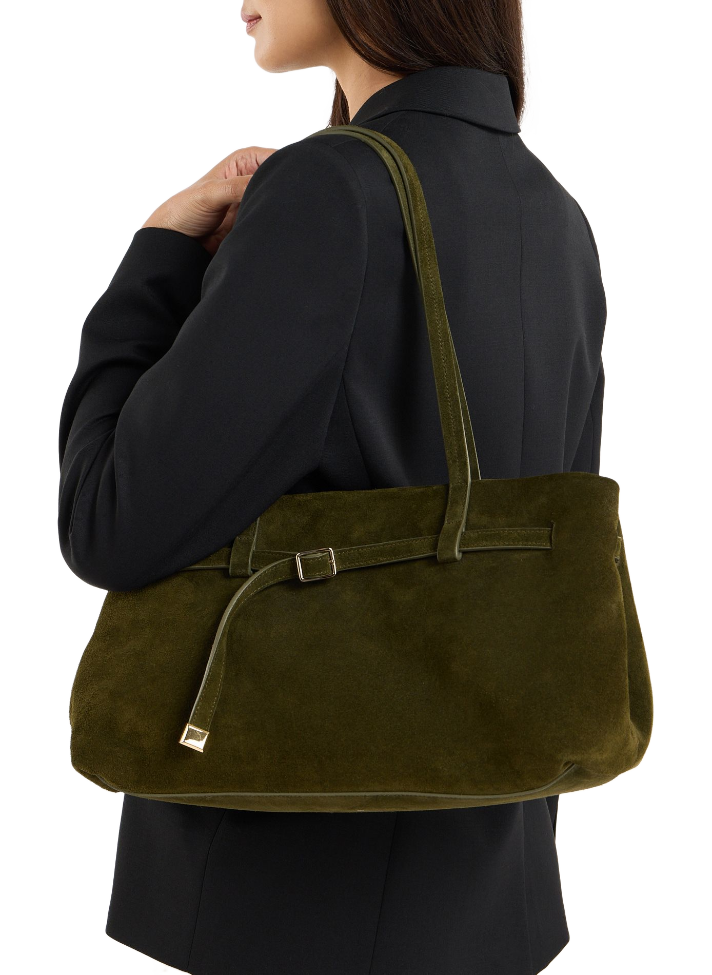 Shoulder bag in leather ilen SAISON 1865 Khaki
