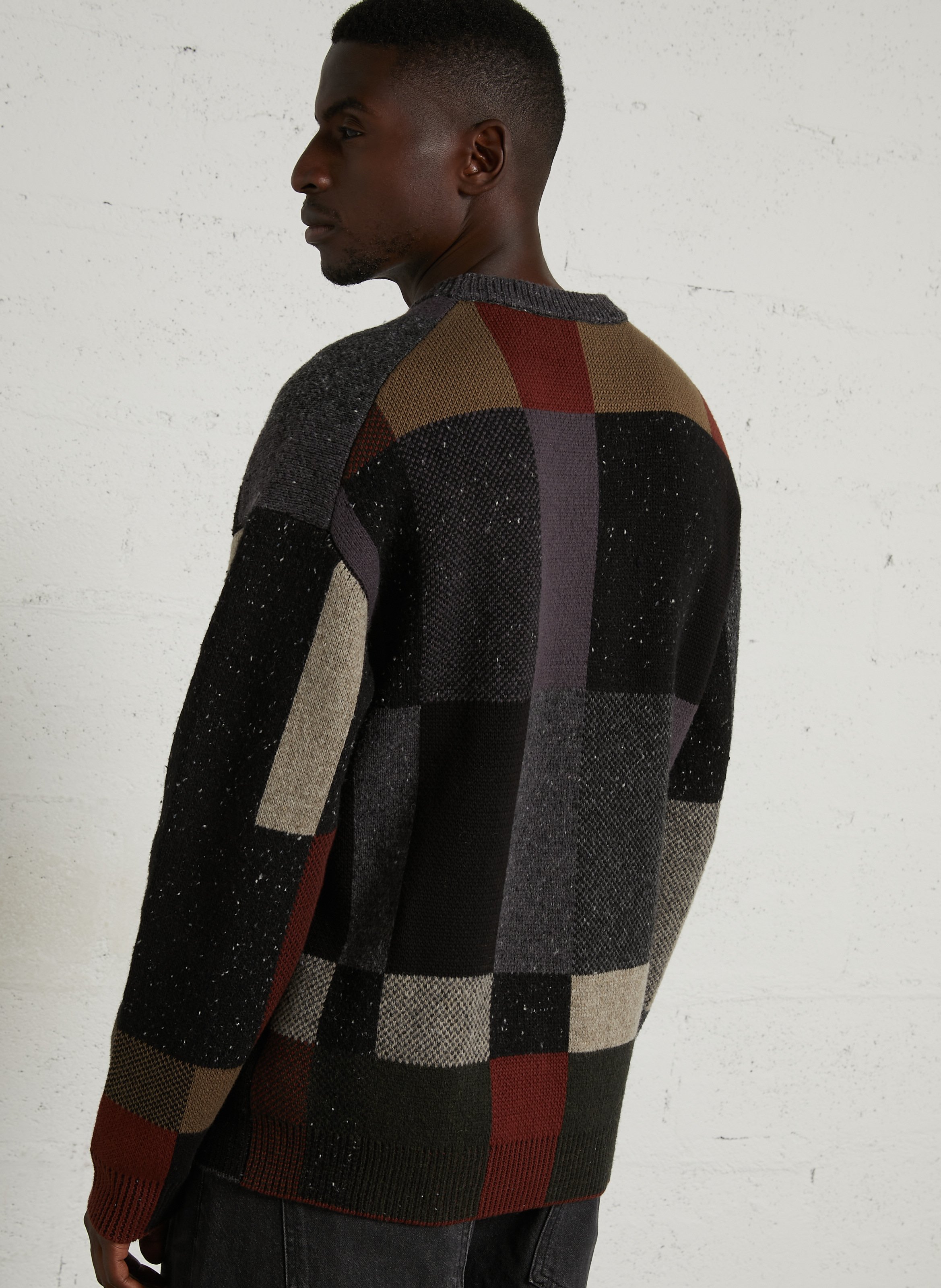 Round-neck wool-blend sweater PAUL SMITH Black