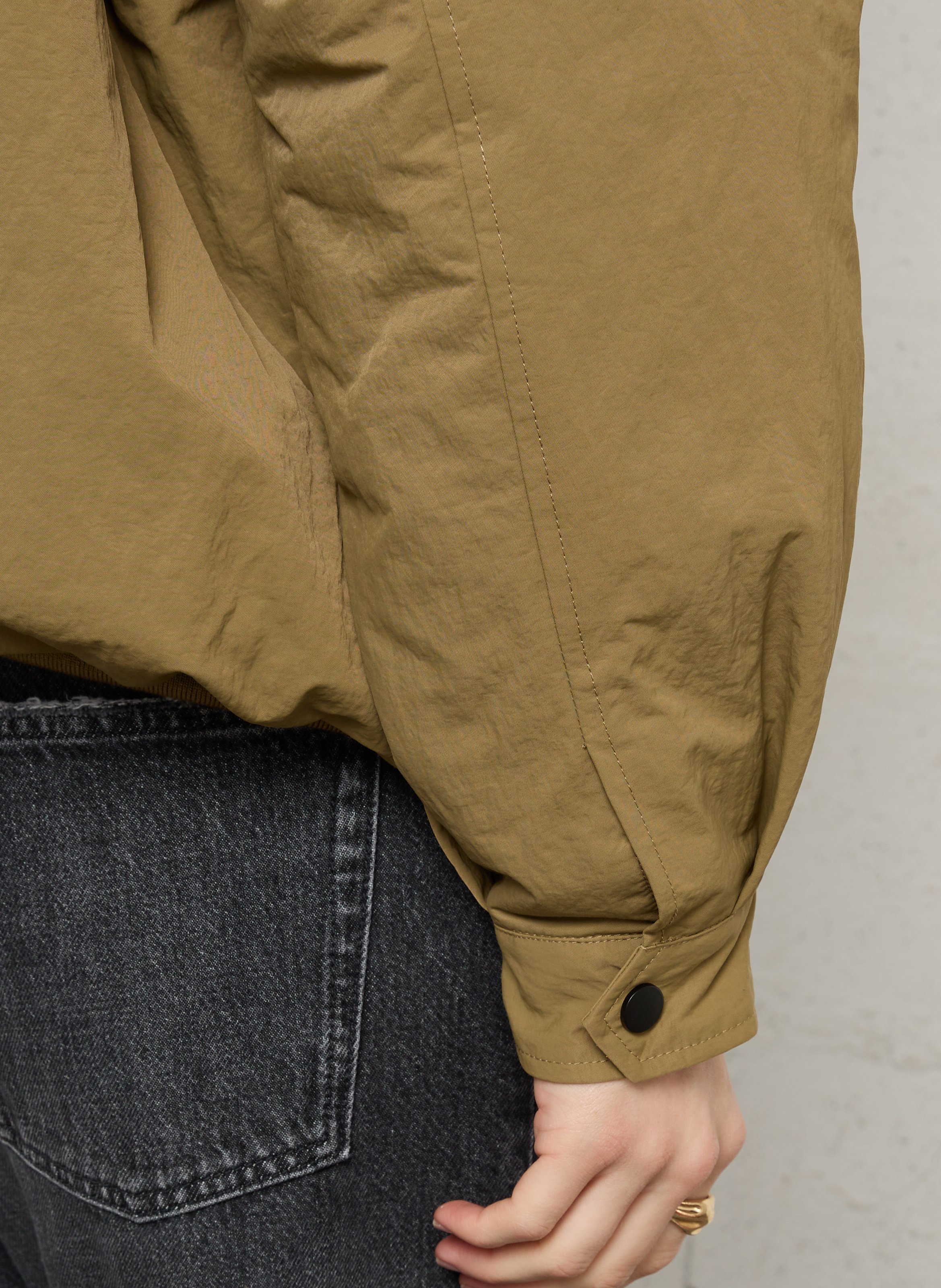Oversized cotton parka BERENICE Khaki