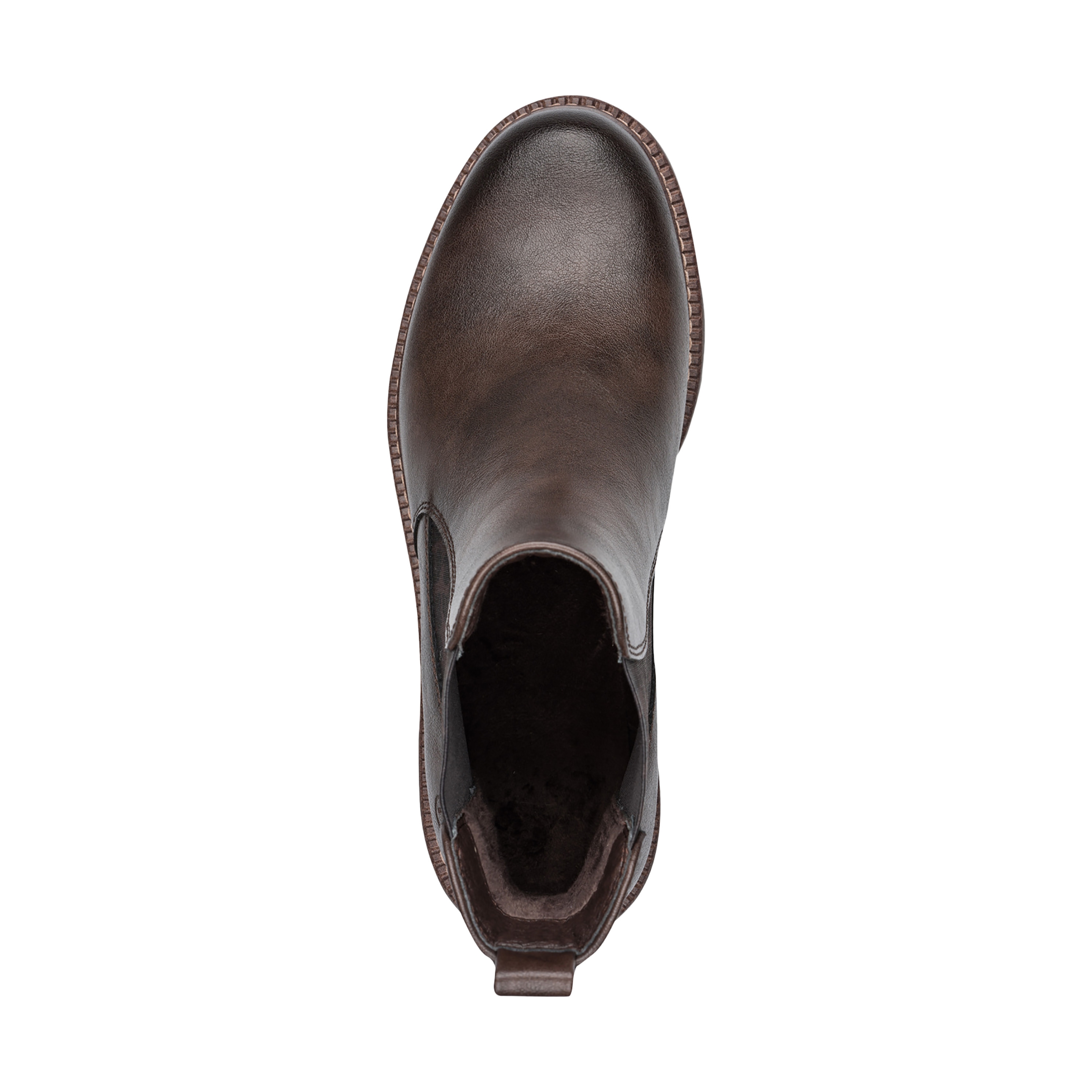 Slip-on booties TAMARIS Brown