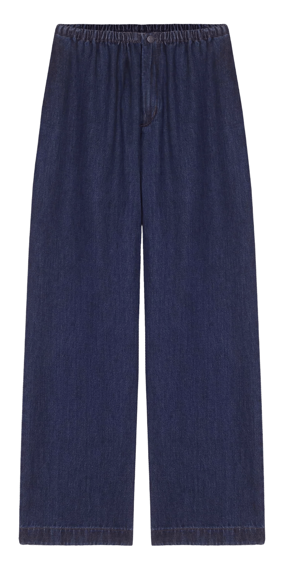 Wijde rechte jeans van katoenmix MASSCOB Blauw