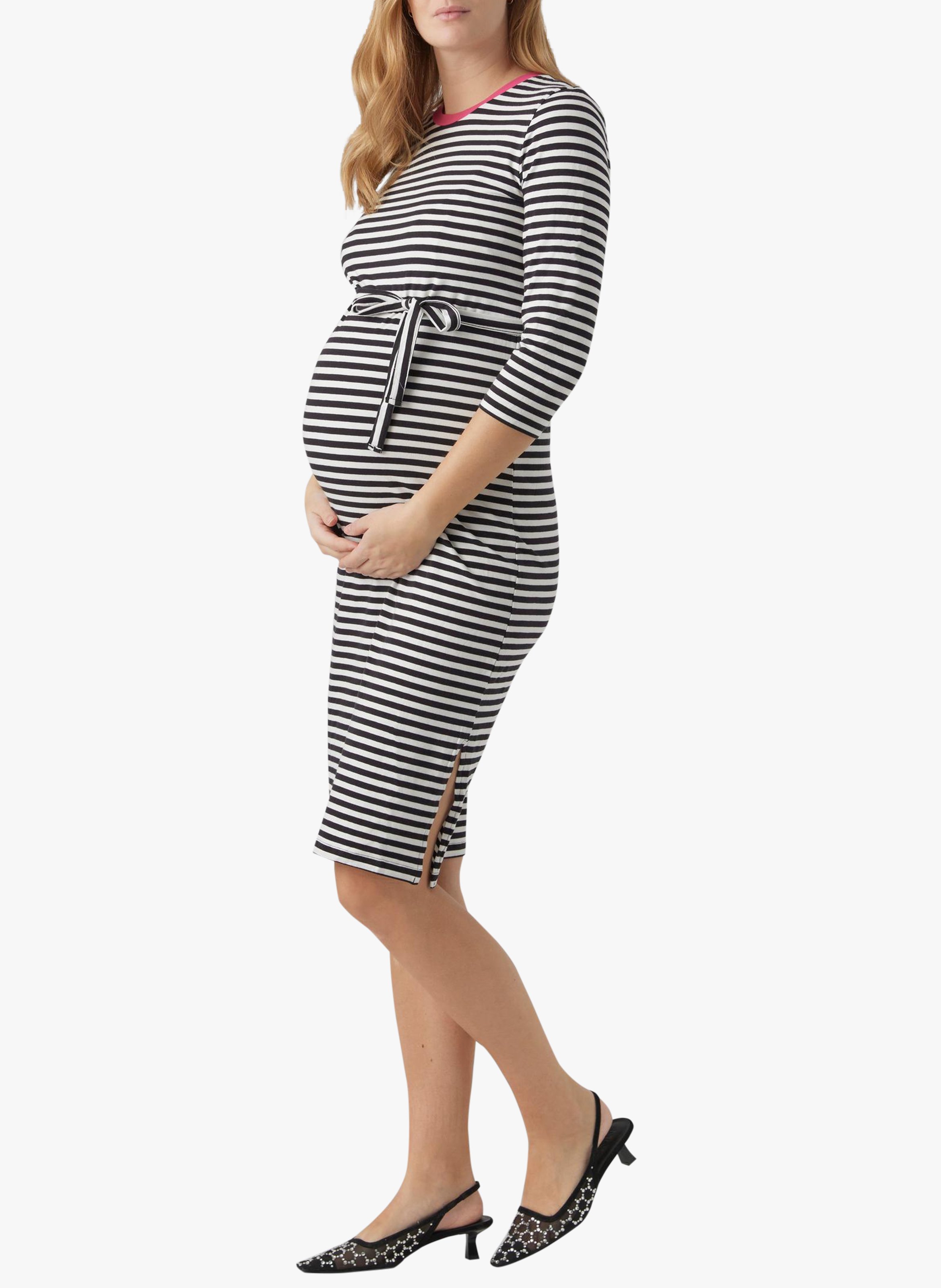 Maternity and nursing dress MAMALICIOUS Black